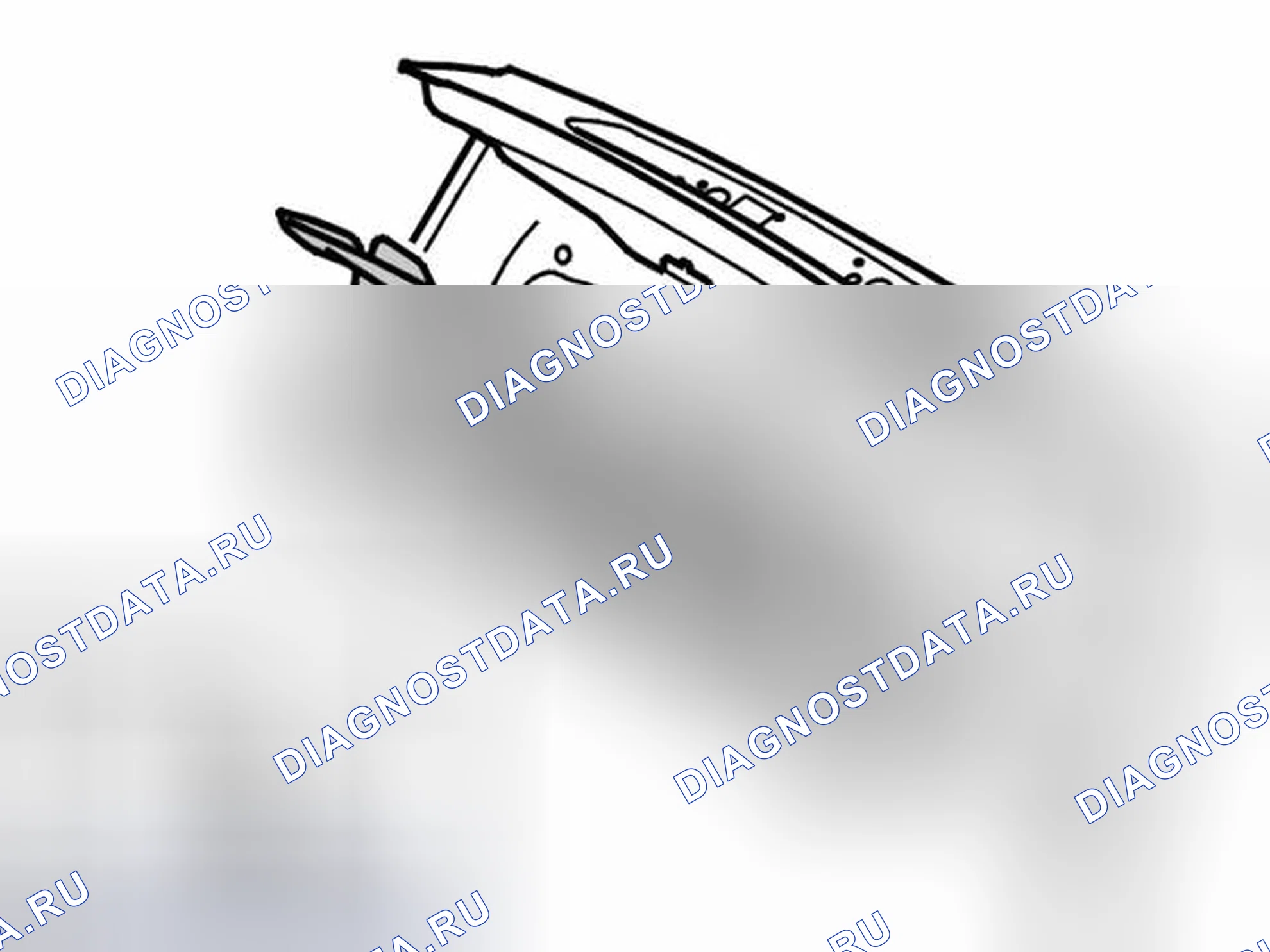Рис. 47: Снятие внешней ручки с двери багажника / крышки багажника. Volvo S80 I