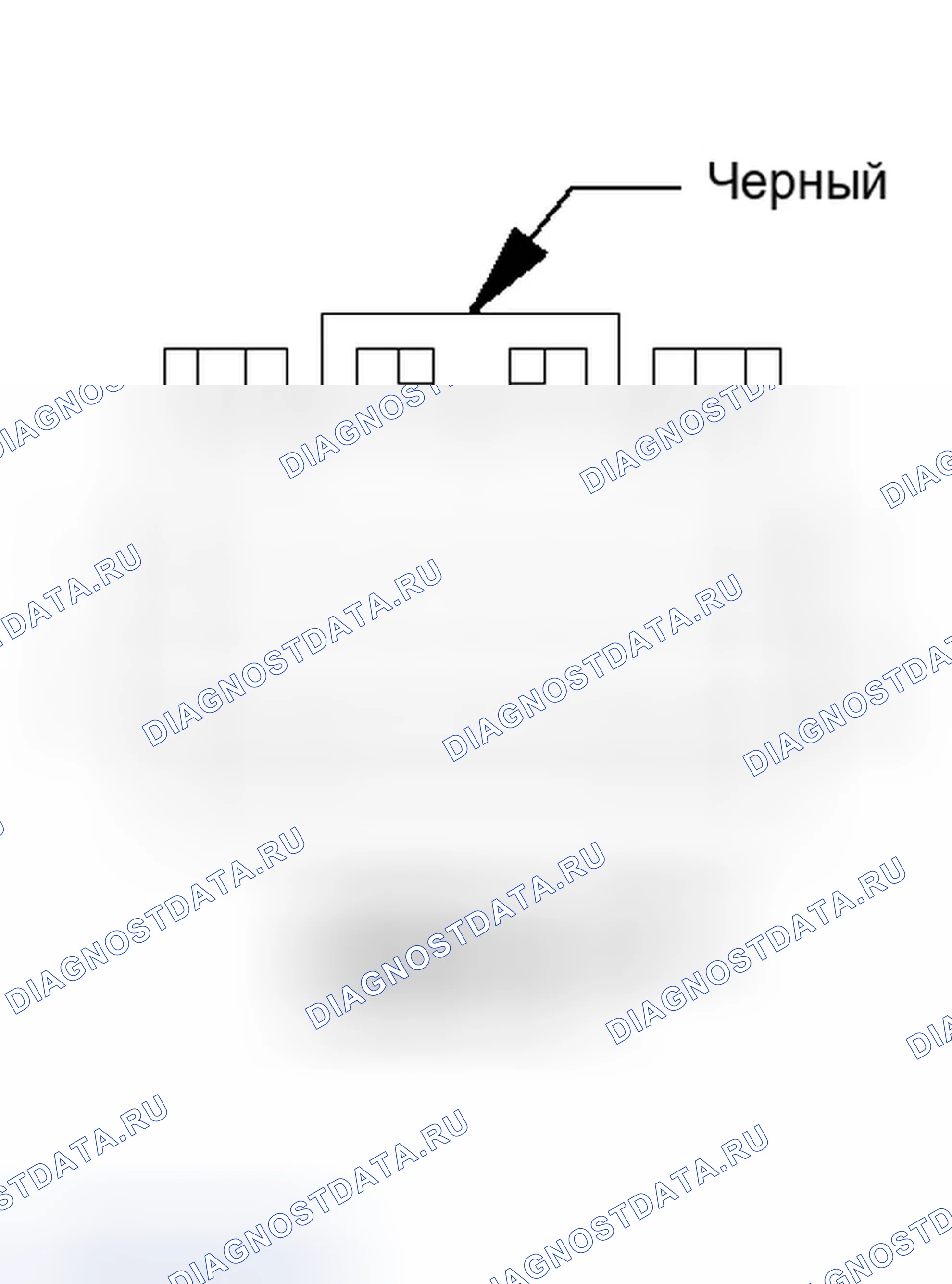 Рис. 93: Вид с торца разъема дверного модуля водителя (C2). Dodge Magnum I