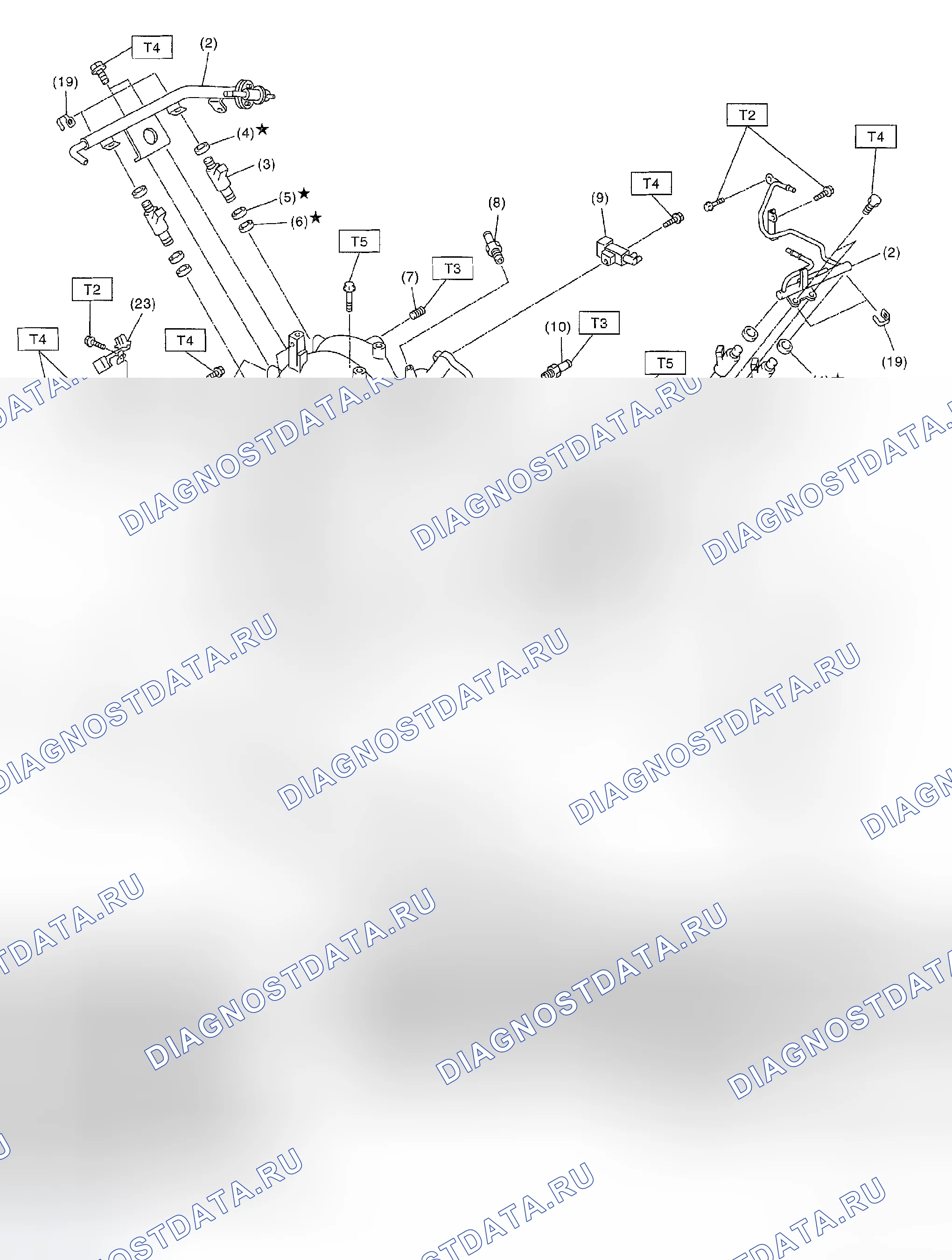 Рис. 141: ВПУСКНОЙ КОЛЛЕКТОР. Subaru Impreza WRX GD/GG рестайлинг