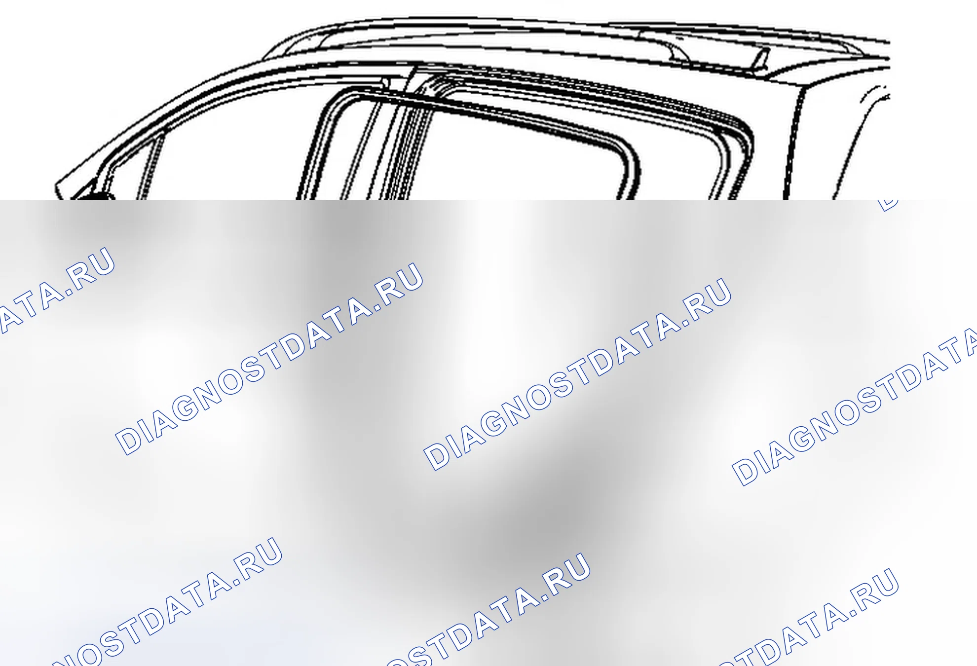 Рис. 62: Замена задней боковой двери - боковая сторона кузова. Chevrolet Sonic I