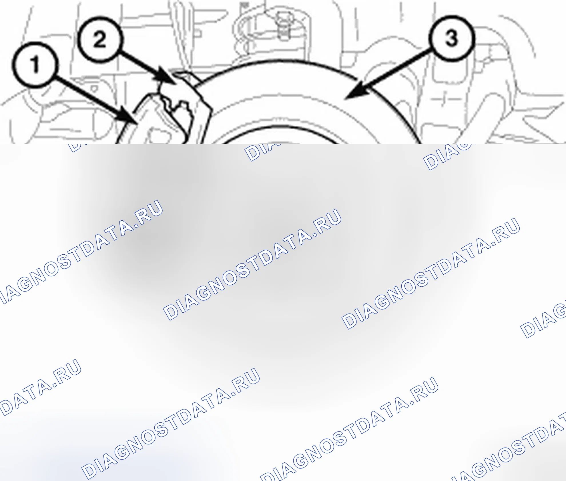 Рис. 43: ПЕРЕДНИЙ РОТОР ДИСКОВОГО ТОРМОЗА. Dodge Nitro I