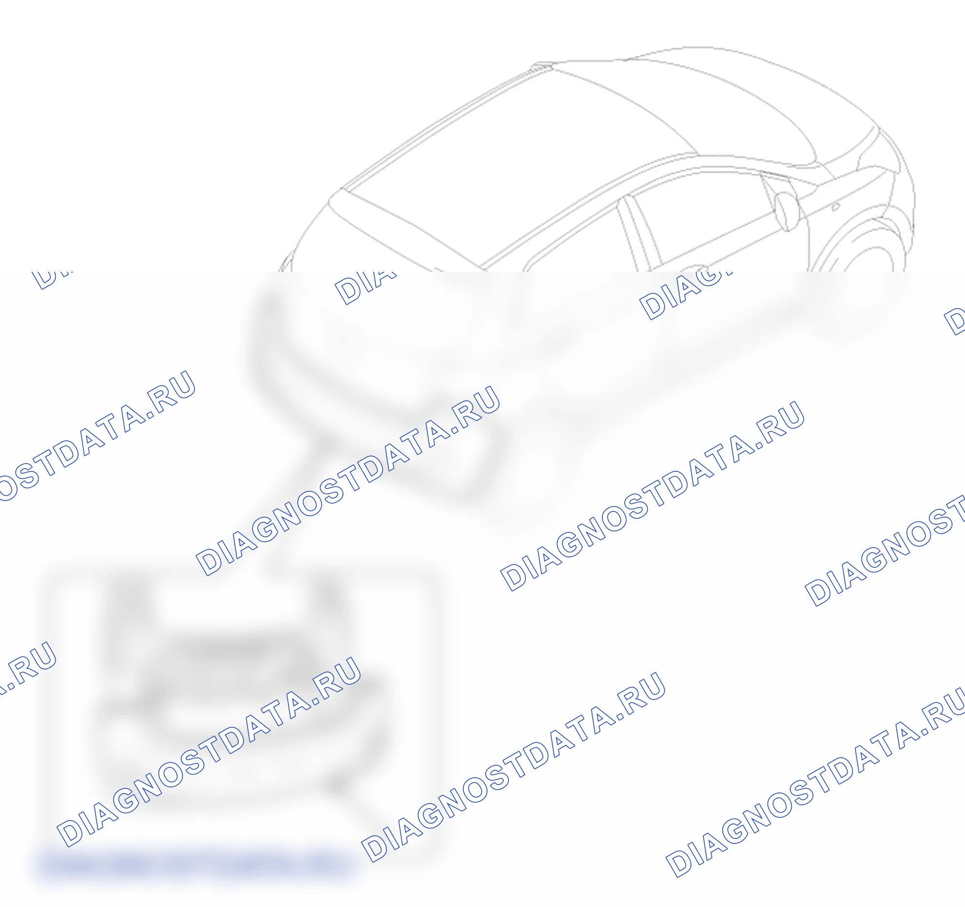 Расположение деталей облицовки заднего бампера. Hyundai GRAND i10/Xcent BA