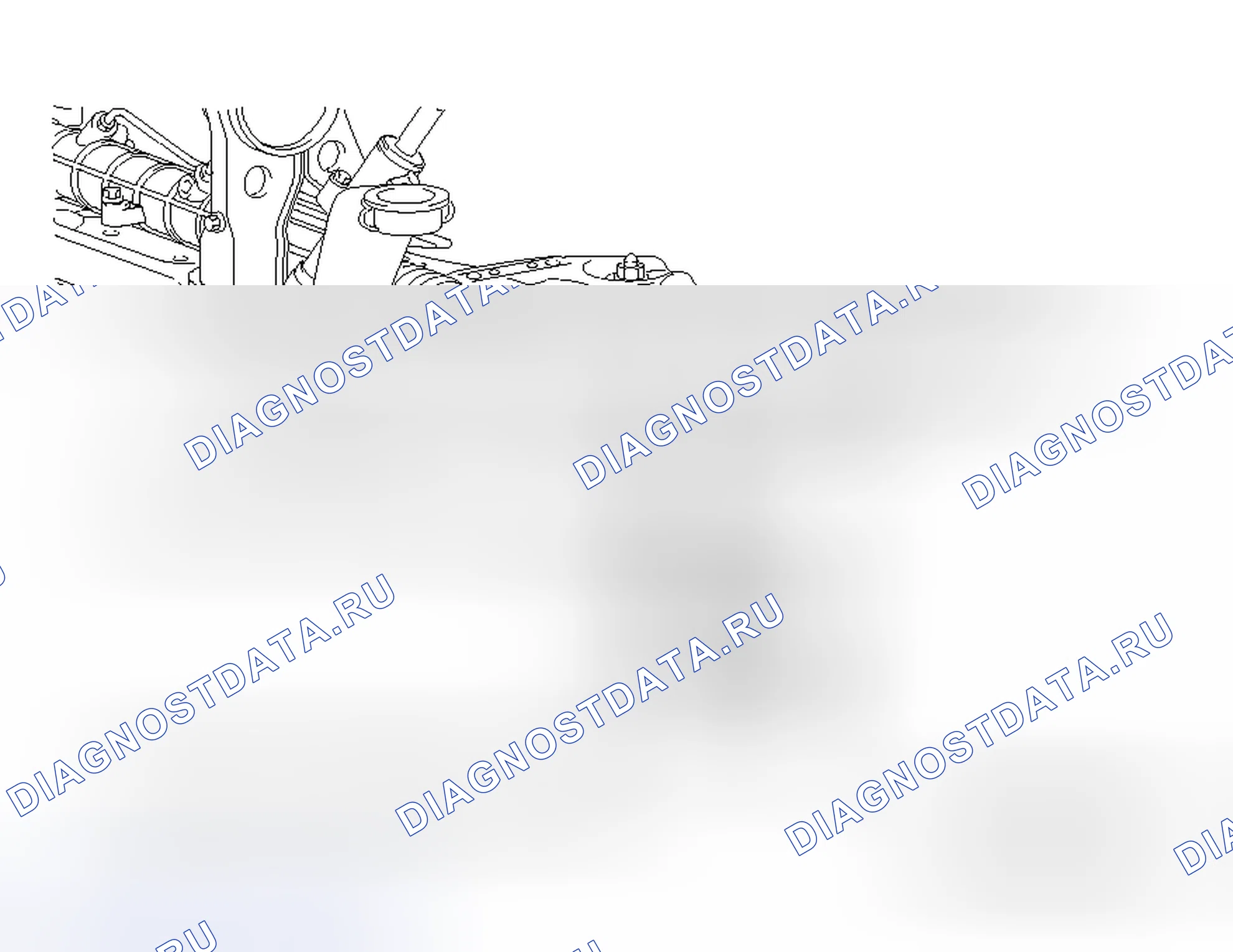 Рис. 653: > > D < < УСТАНОВКА ОПОРНЫХ / САМОКОНТРЯЩИХСЯ ГАЕК ТРАВЕРСЫ ПЕРЕДНЕГО МОСТА. Honda Freed+ I