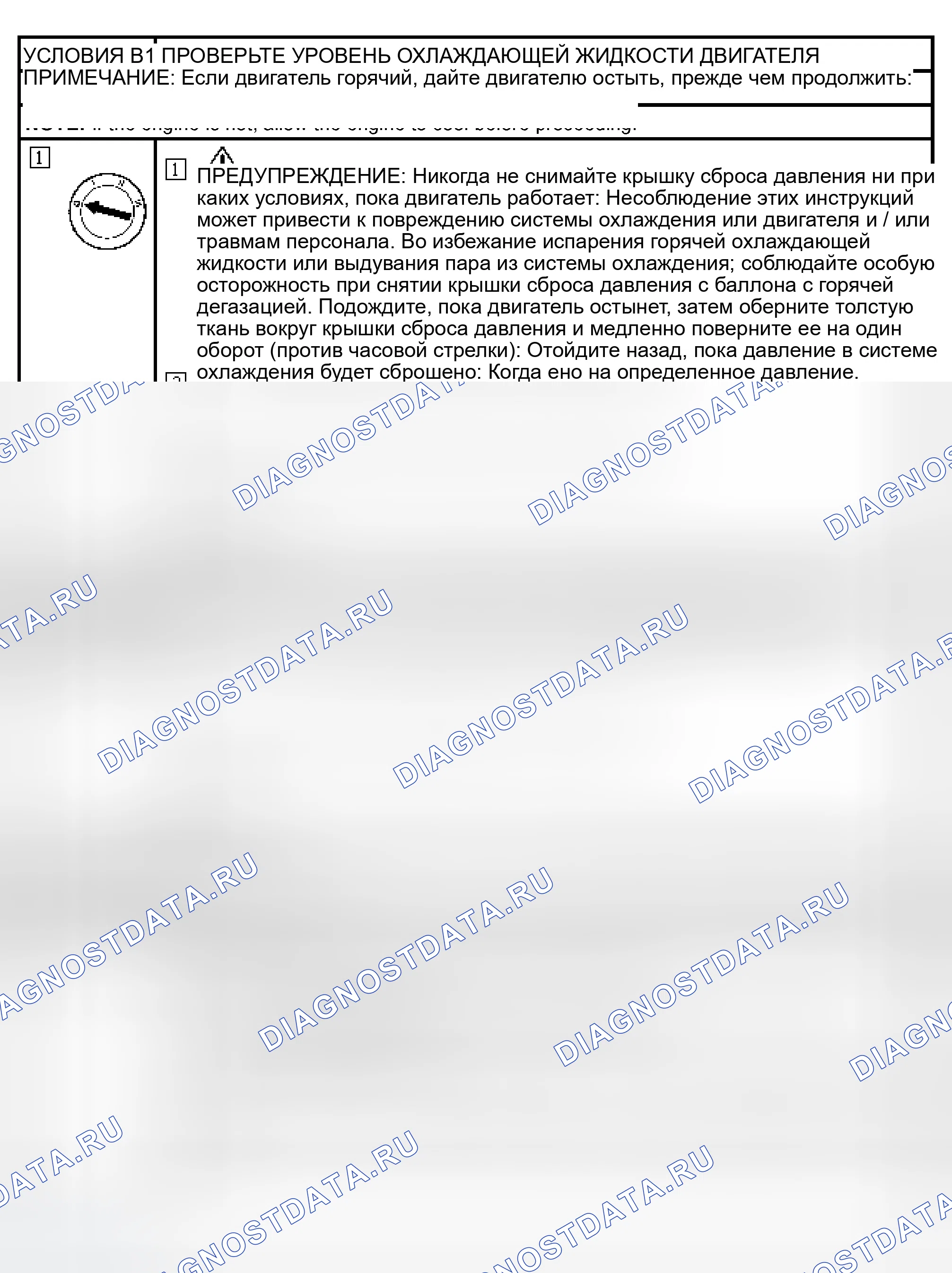 Рис. 5: диагностический тест B: двигатель перегревается. Ford Thunderbird XI