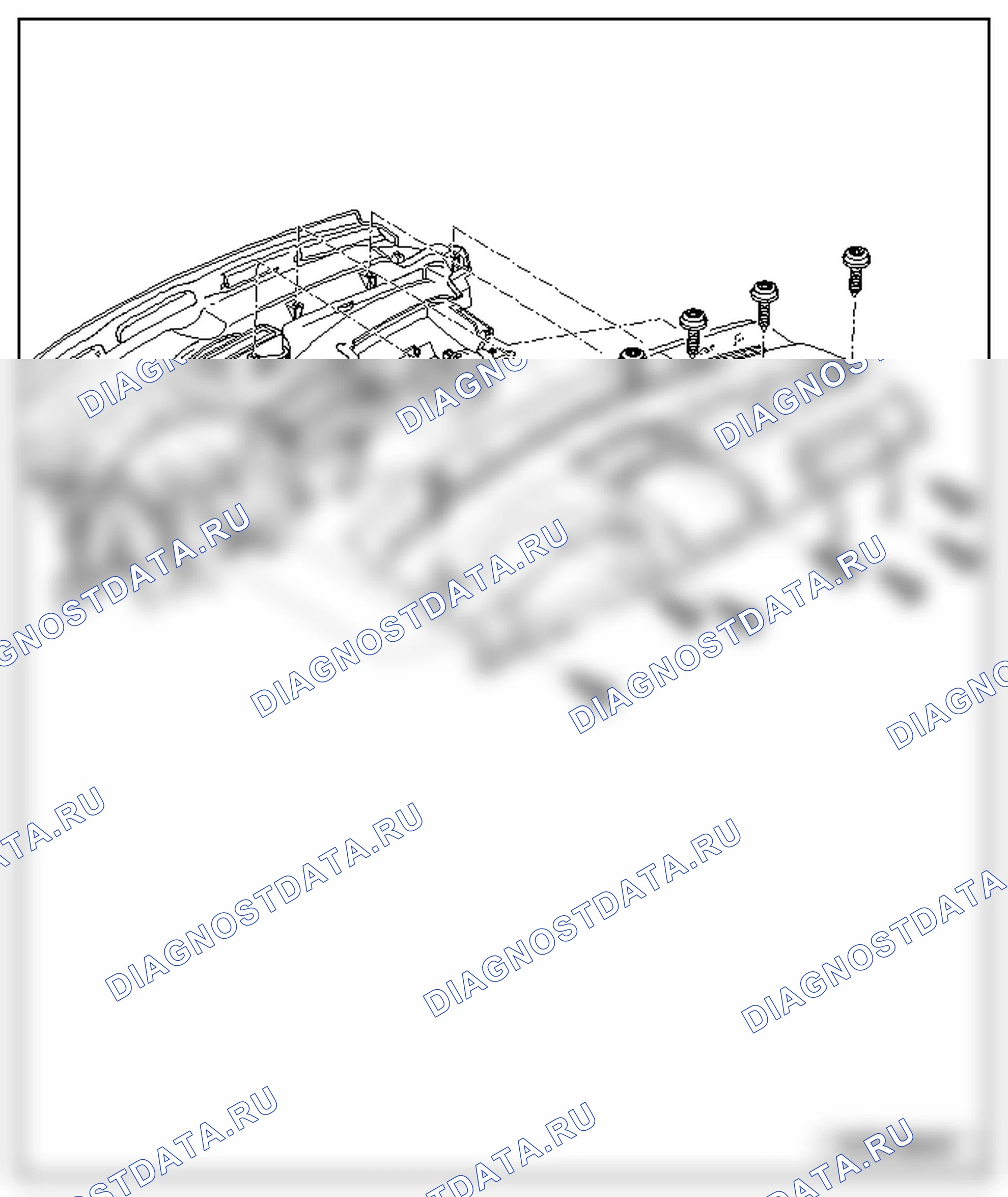Приборная панель (общий ремонт кузова, внутренняя часть) (см. 2). SEAT Alhambra I