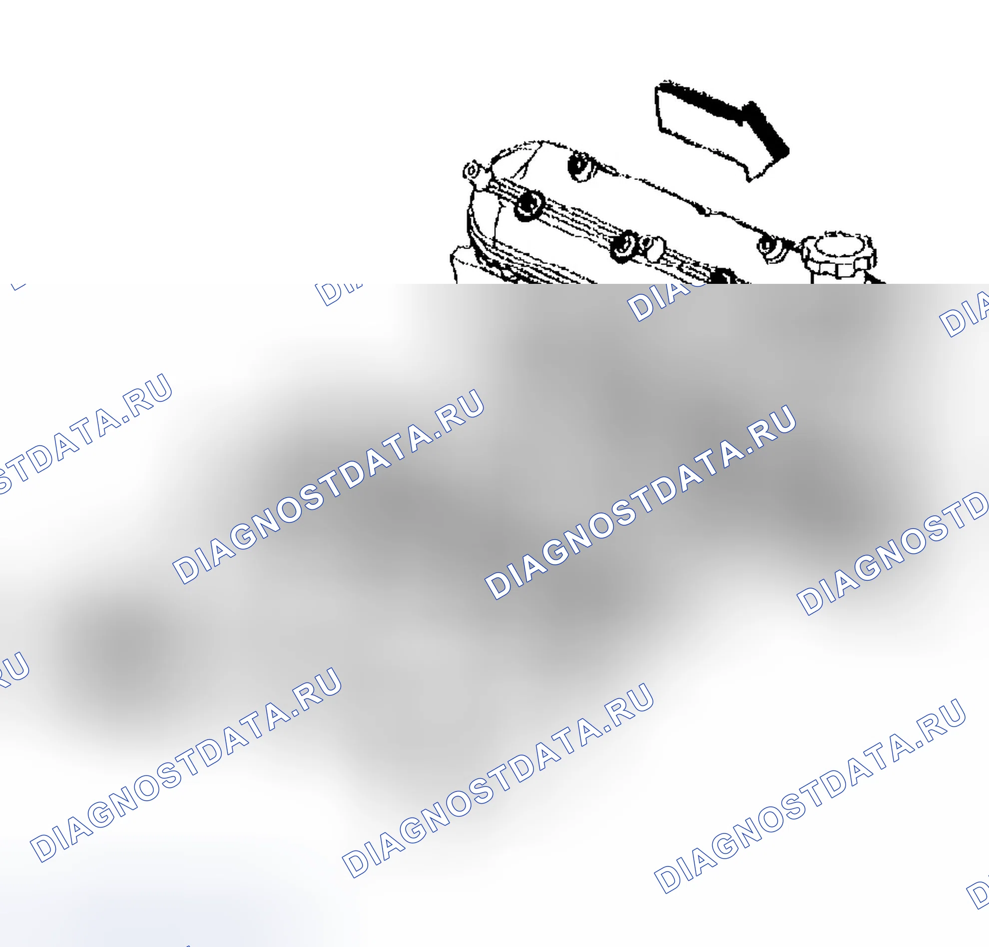 Рис. 1416: Демонтаж выпускного коллектора - справа. Chevrolet Silverado 1500 HD 