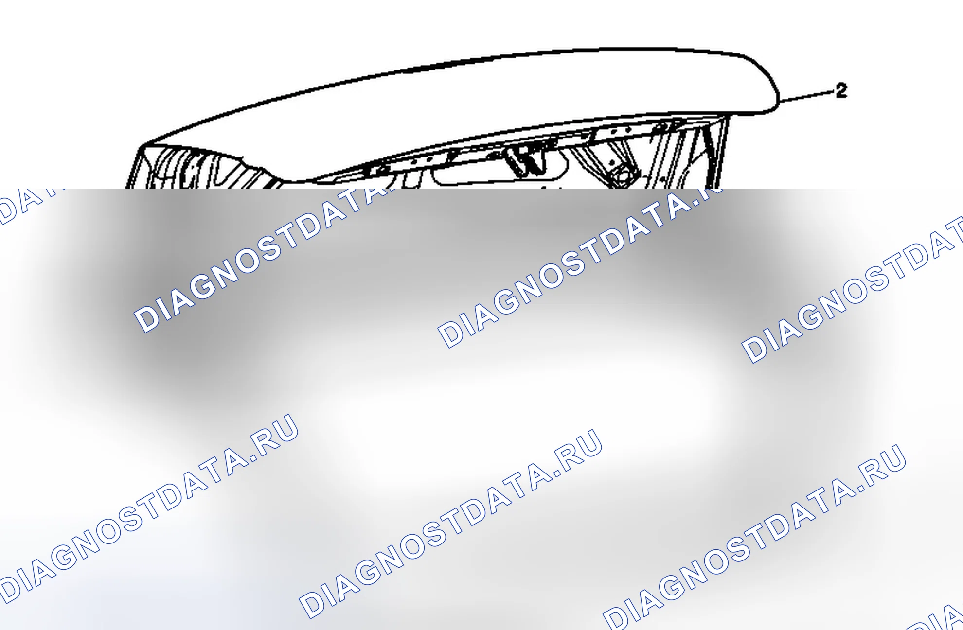Рис. 24: Замена крышки заднего отсека. Chevrolet Malibu VIII
