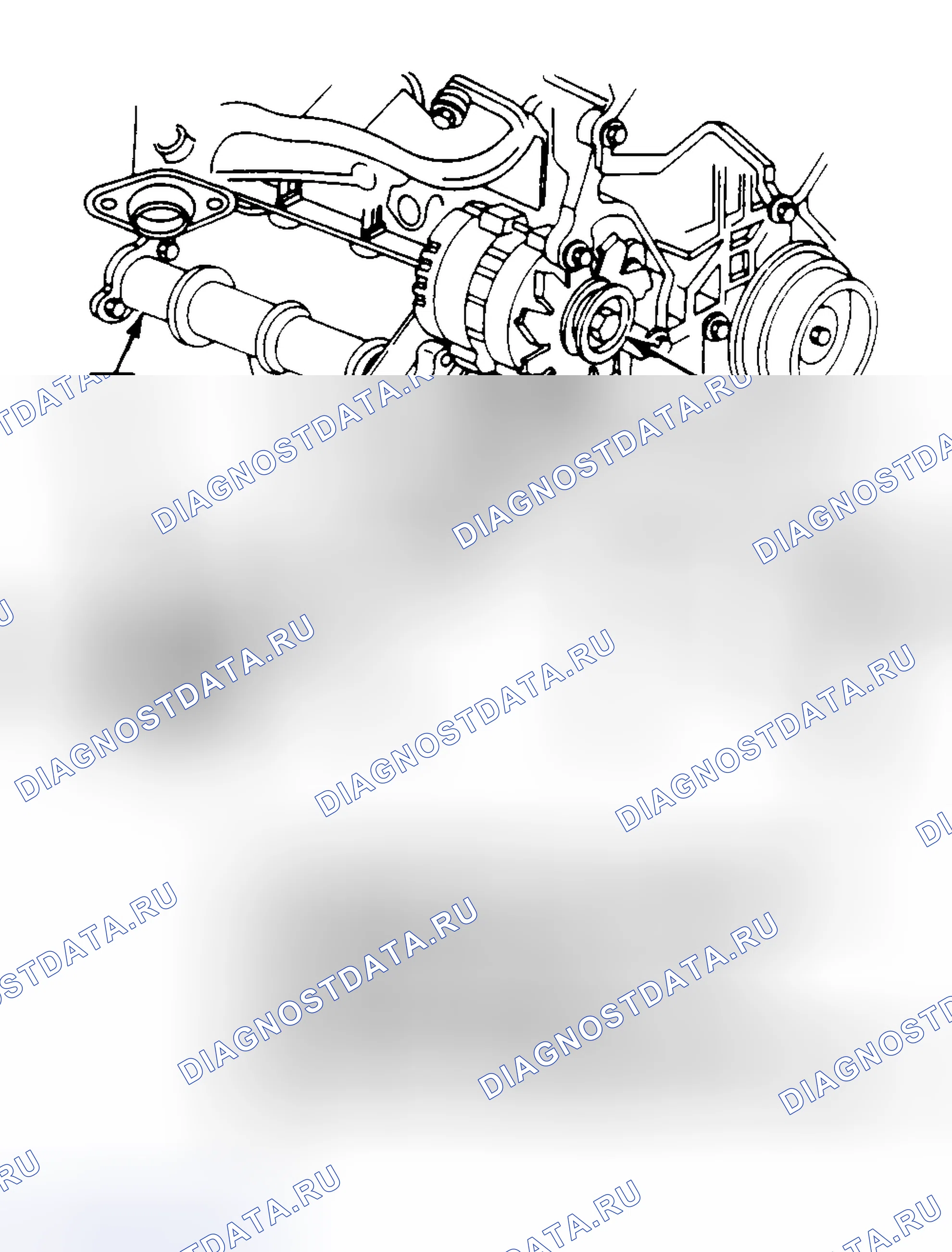 Рис. 8: Экраны генератора переменного тока (3.4L АКПП и МКПП). Pontiac Sunbird III