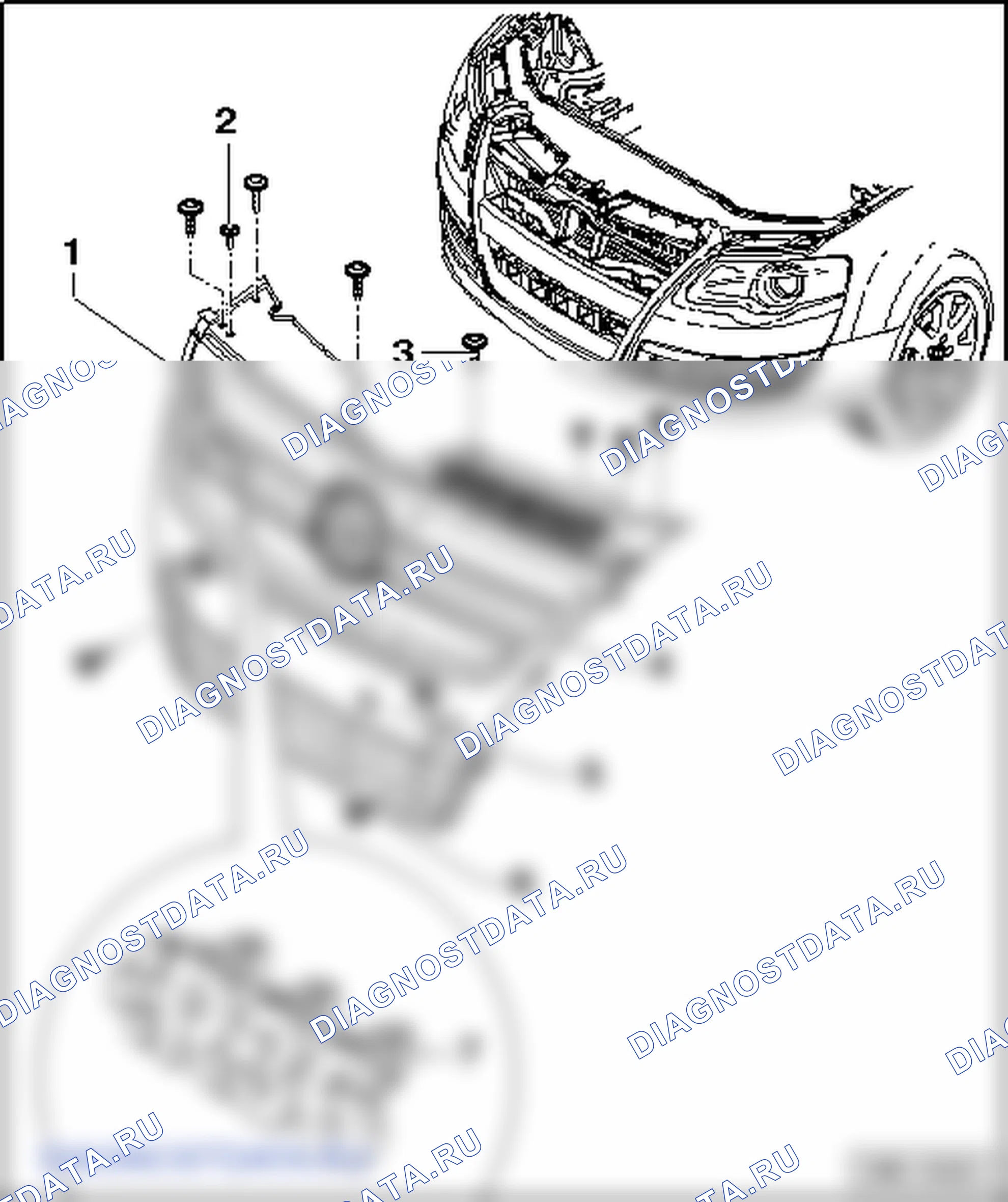 Решетка радиатора. Volkswagen Passat B6
