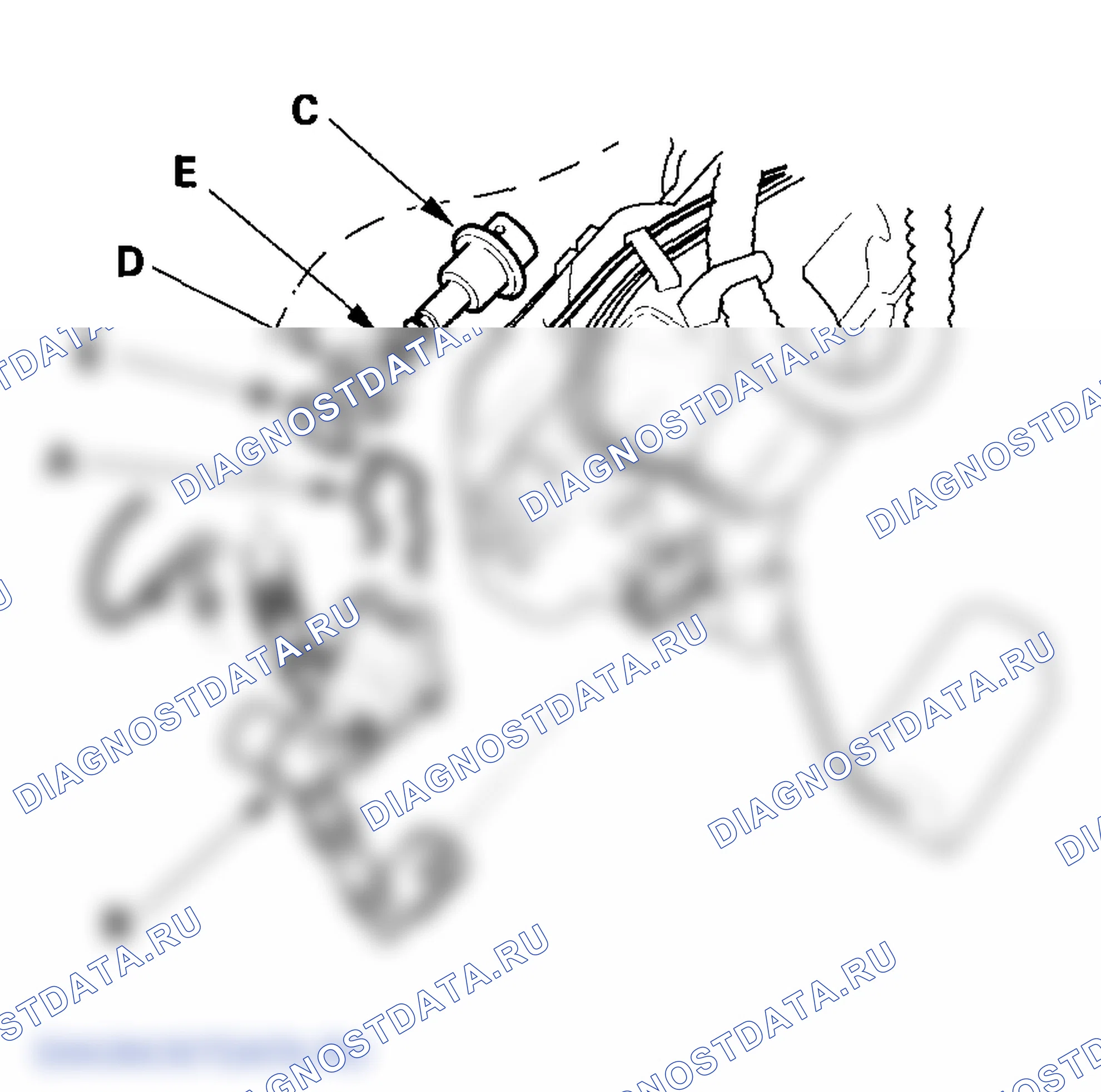 Рис. 37: Замена регулятора давления топлива. Honda Odyssey III