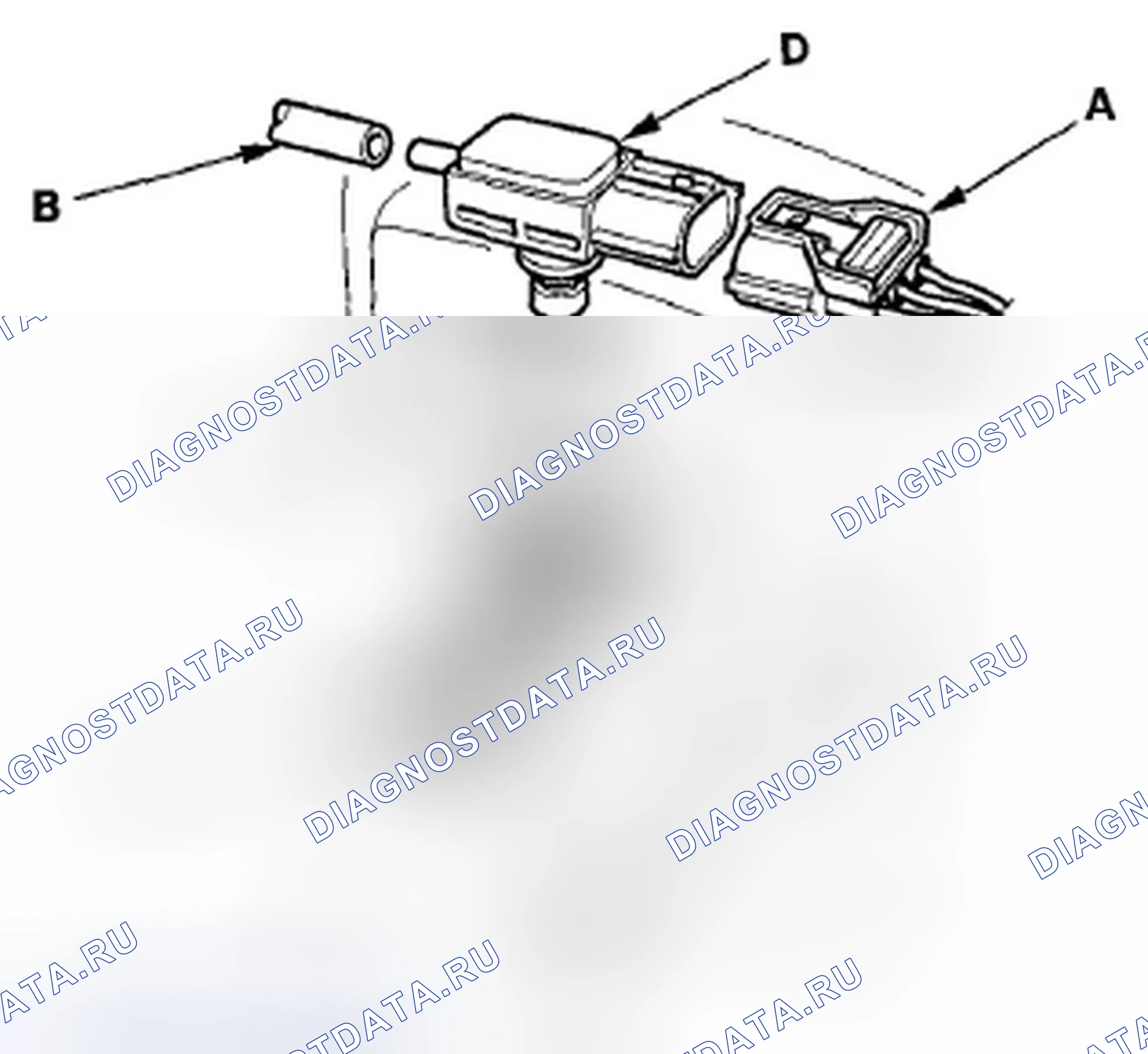 Рис. 34: Замена датчика FTP. Honda Fit GE