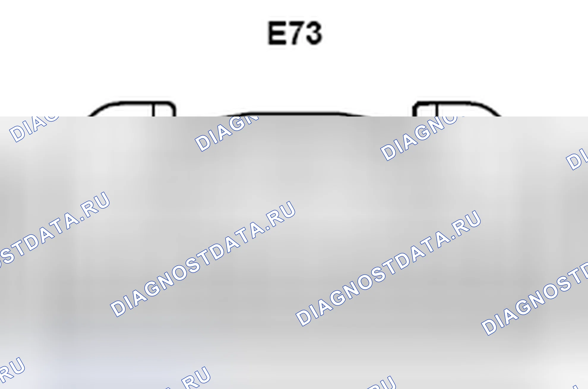 Рис. 415: Вид с торца разъема усилителя переменного тока в сборе (E73). Toyota Matrix E140