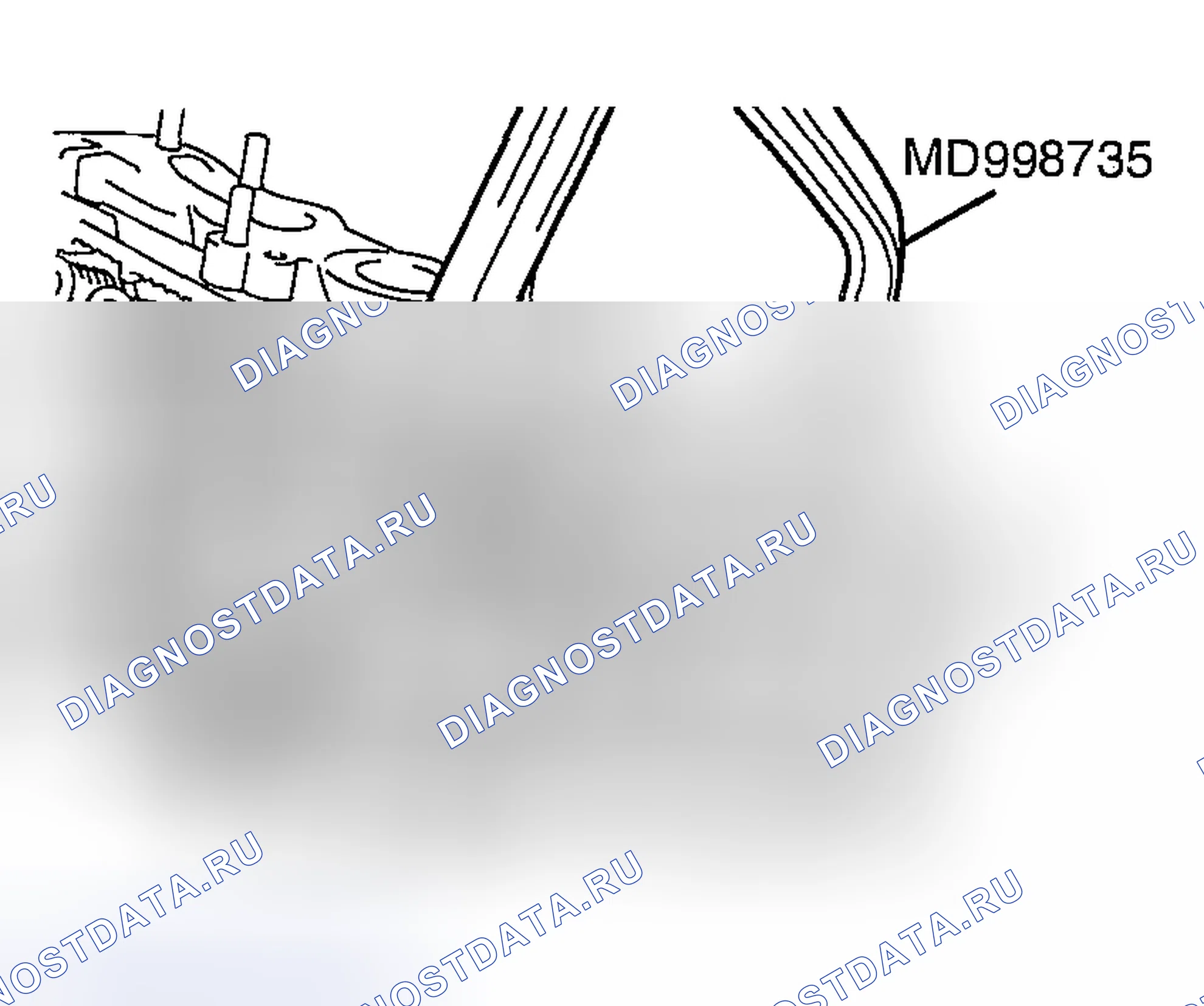 Рис. 645: < < B > > СНЯТИЕ ЗАМКА ФИКСАТОРА. Mazda MX-5 NA