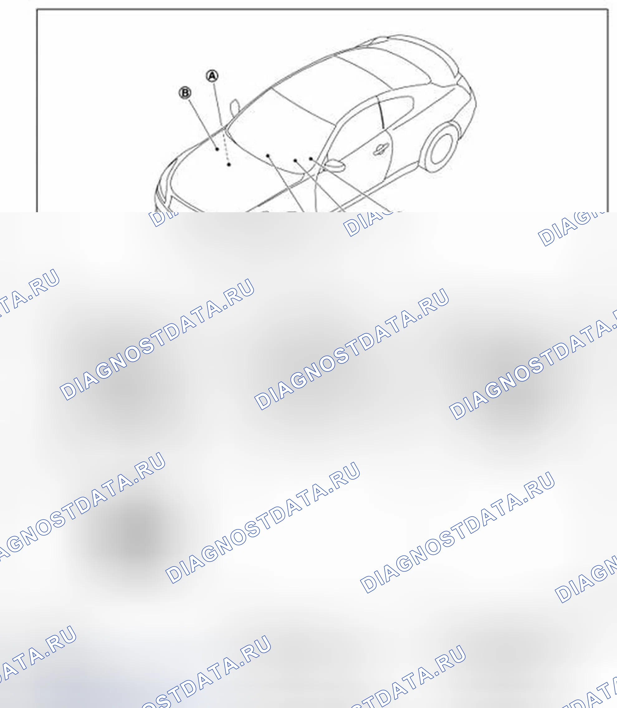 Рис. 2: Расположение компонентов. Infiniti G37 IV рестайлинг