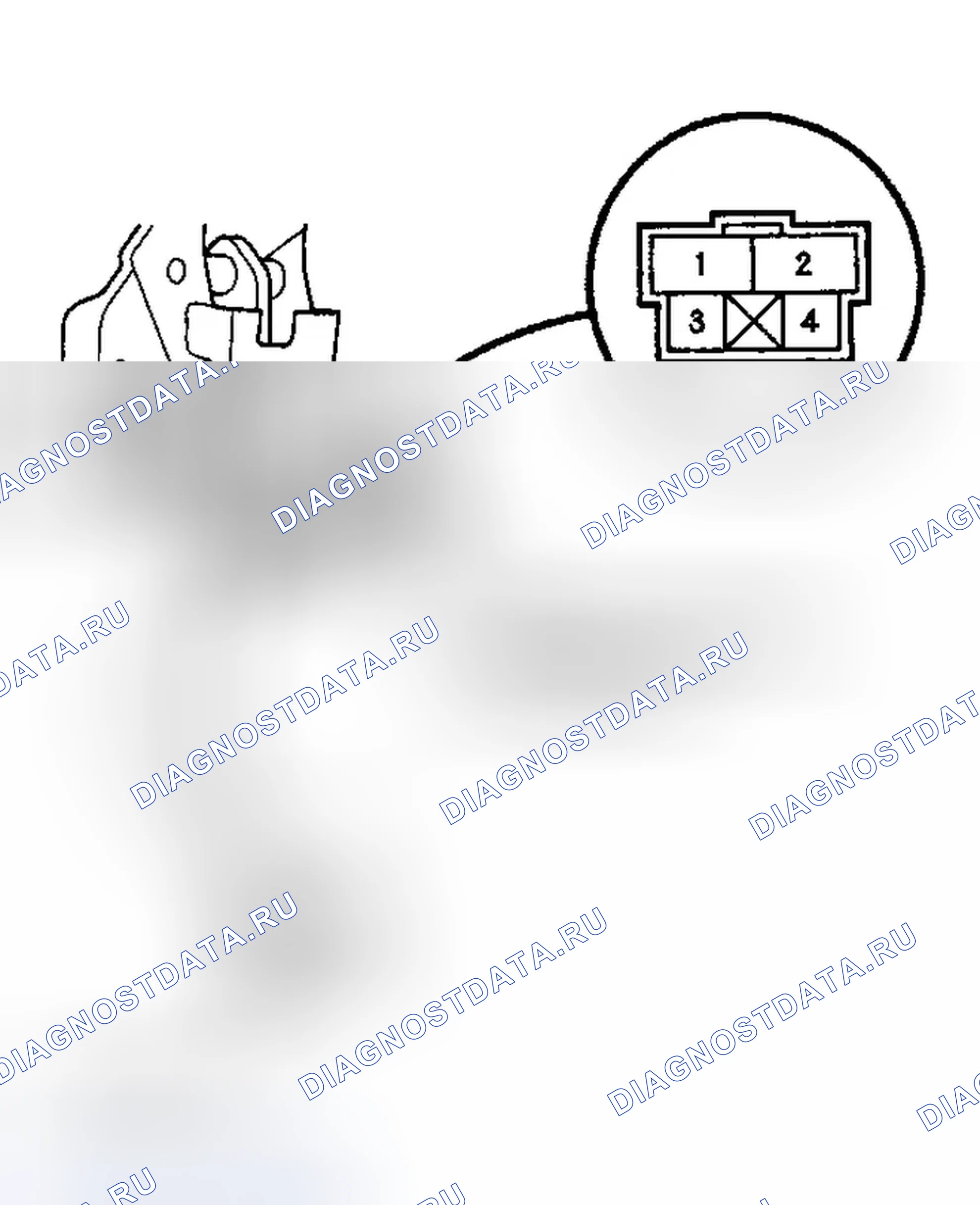 Рис. 1: ИДЕНТИФИКАЦИЯ СОЕДИНИТЕЛЯ. Honda CR-V II