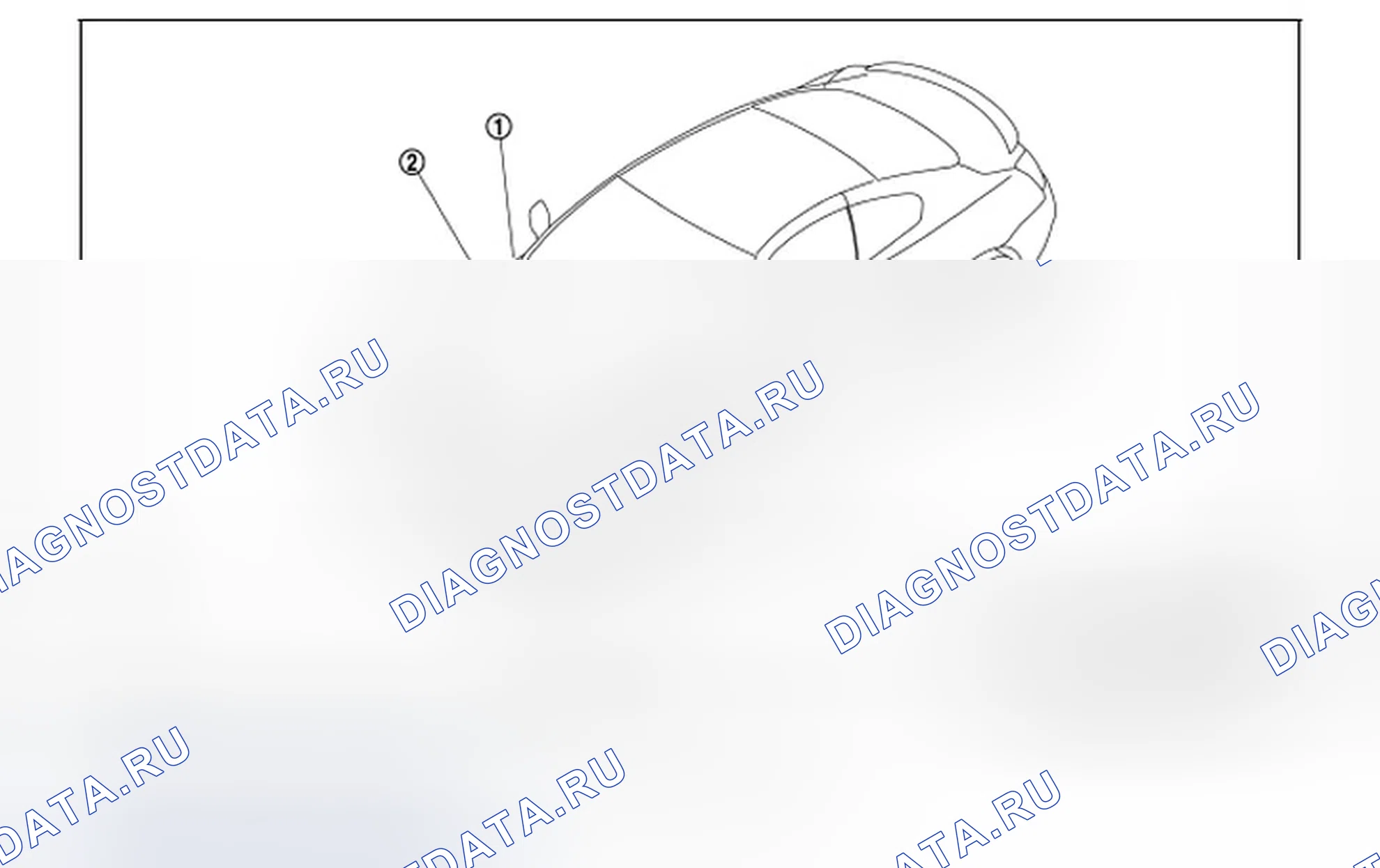 Рис. 107: Расположение компонентов. Infiniti Q60 I