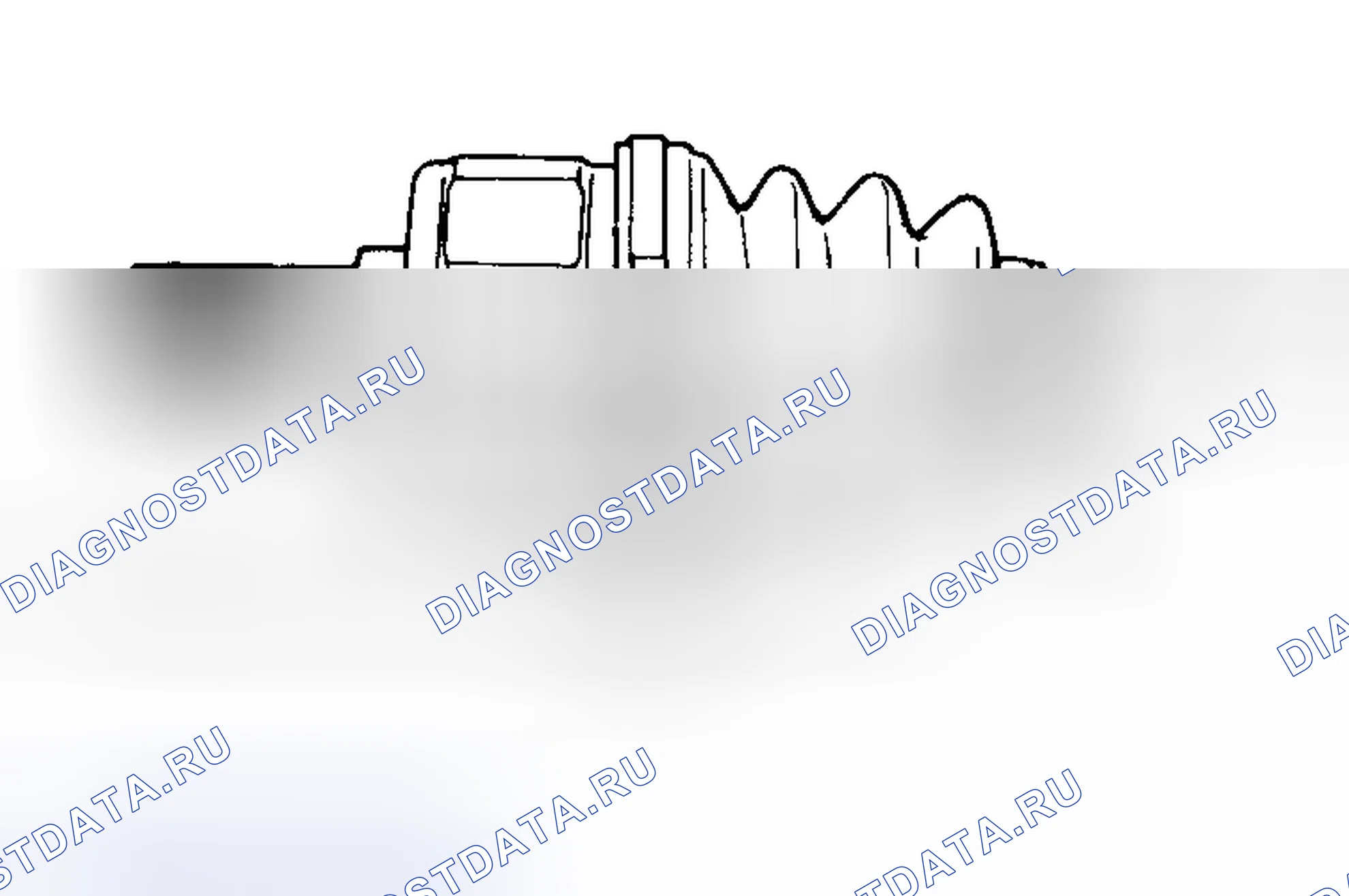 Рис. 3: Внутренняя и внешняя установка Cv-багажника. Chrysler Sebring I