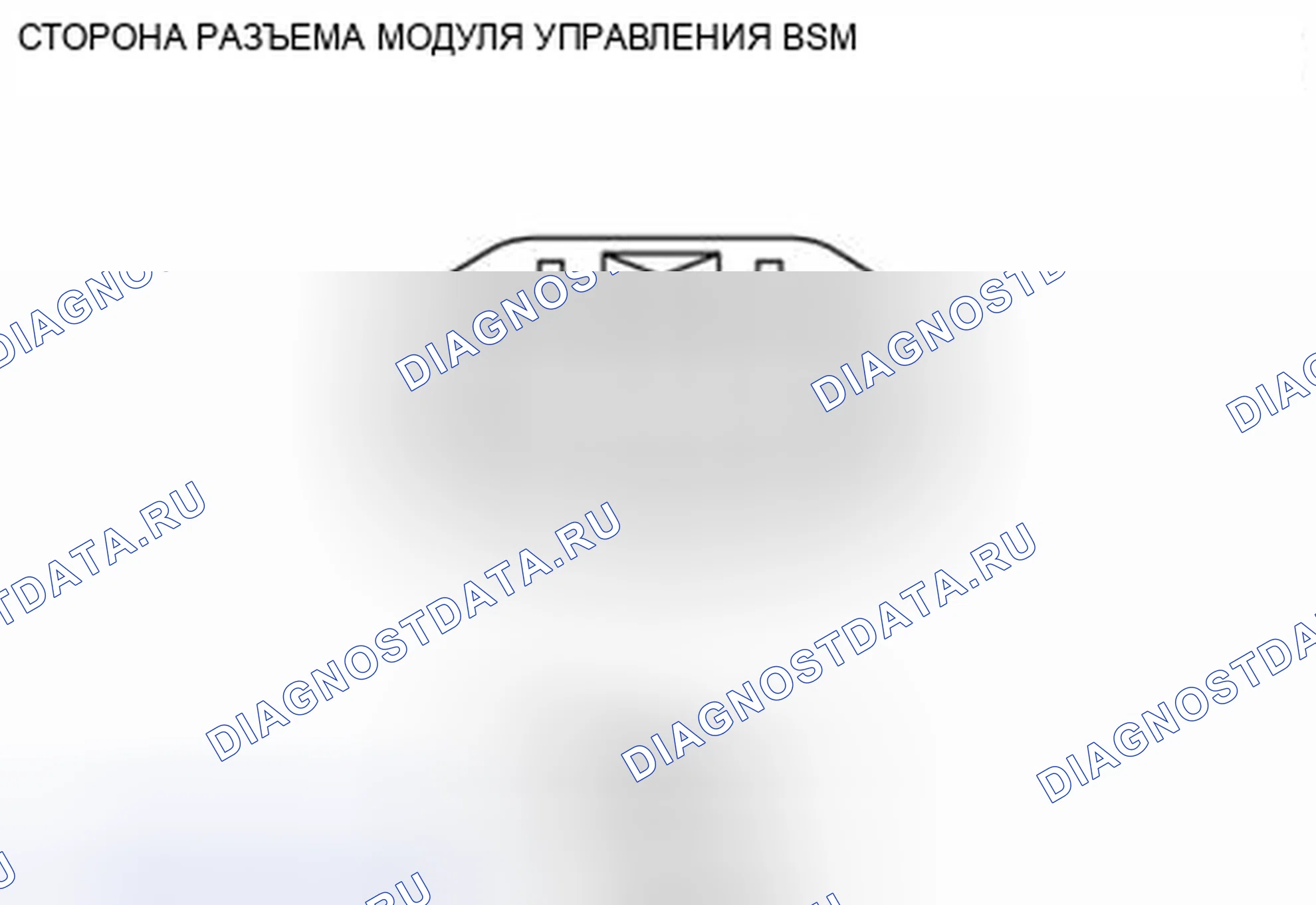 Рис. 54: Идентификация разъемов модуля управления BSM. Mazda 3 BL рестайлинг