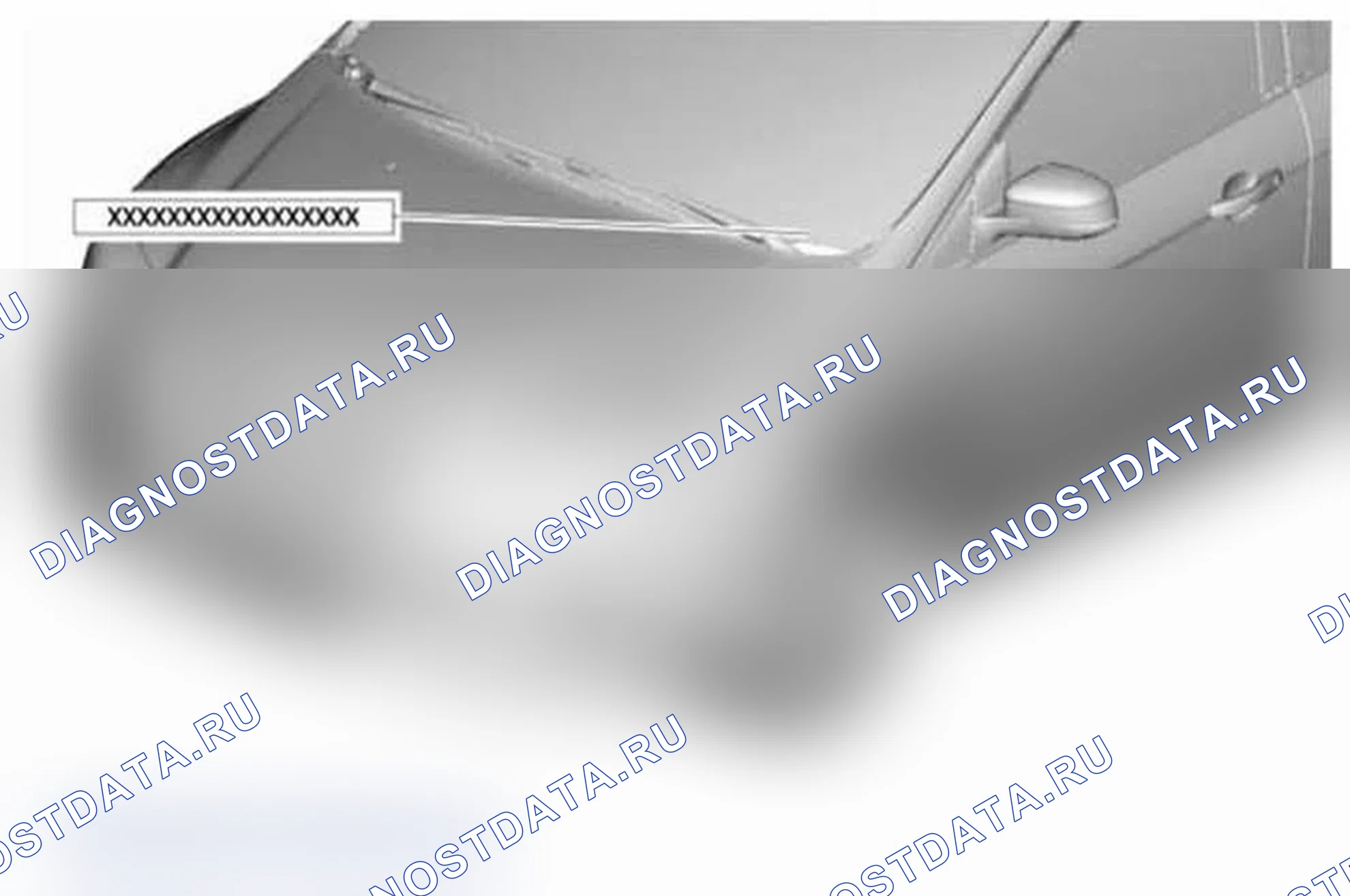 Рис. 1: Локатор VIN. Ford Focus III