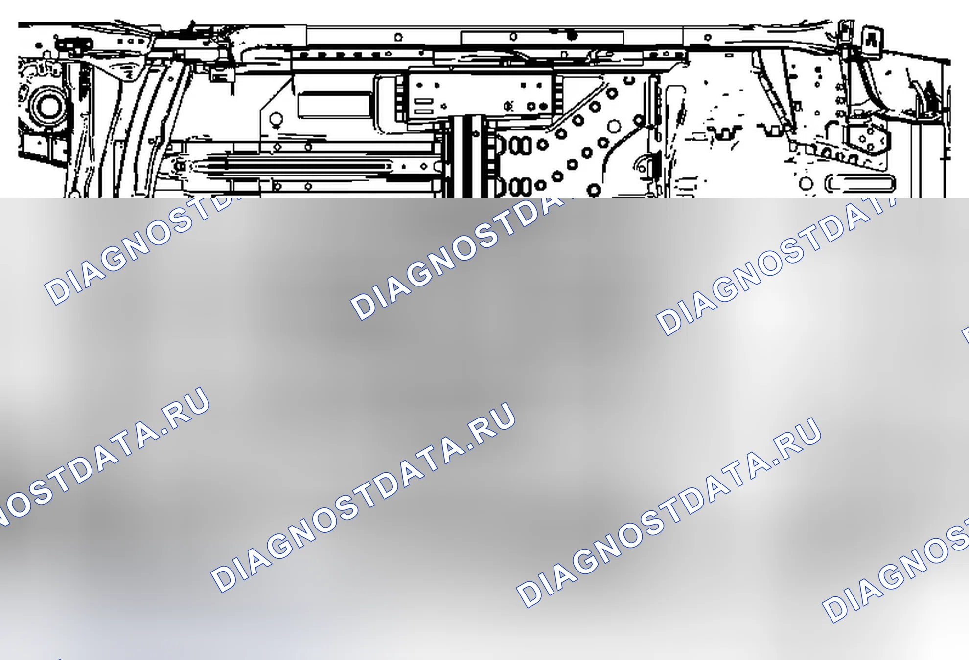 Рис. 61: Точки крепления передних сидений. Chevrolet Cruze I рестайлинг