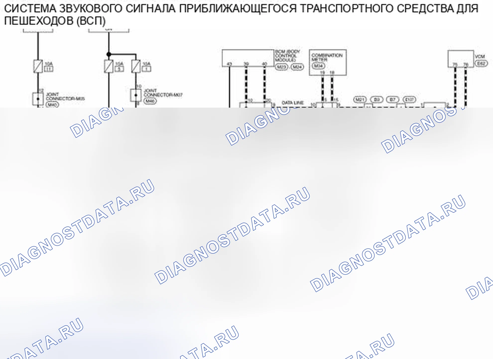 Рис. 8: электросхема. Nissan Leaf I