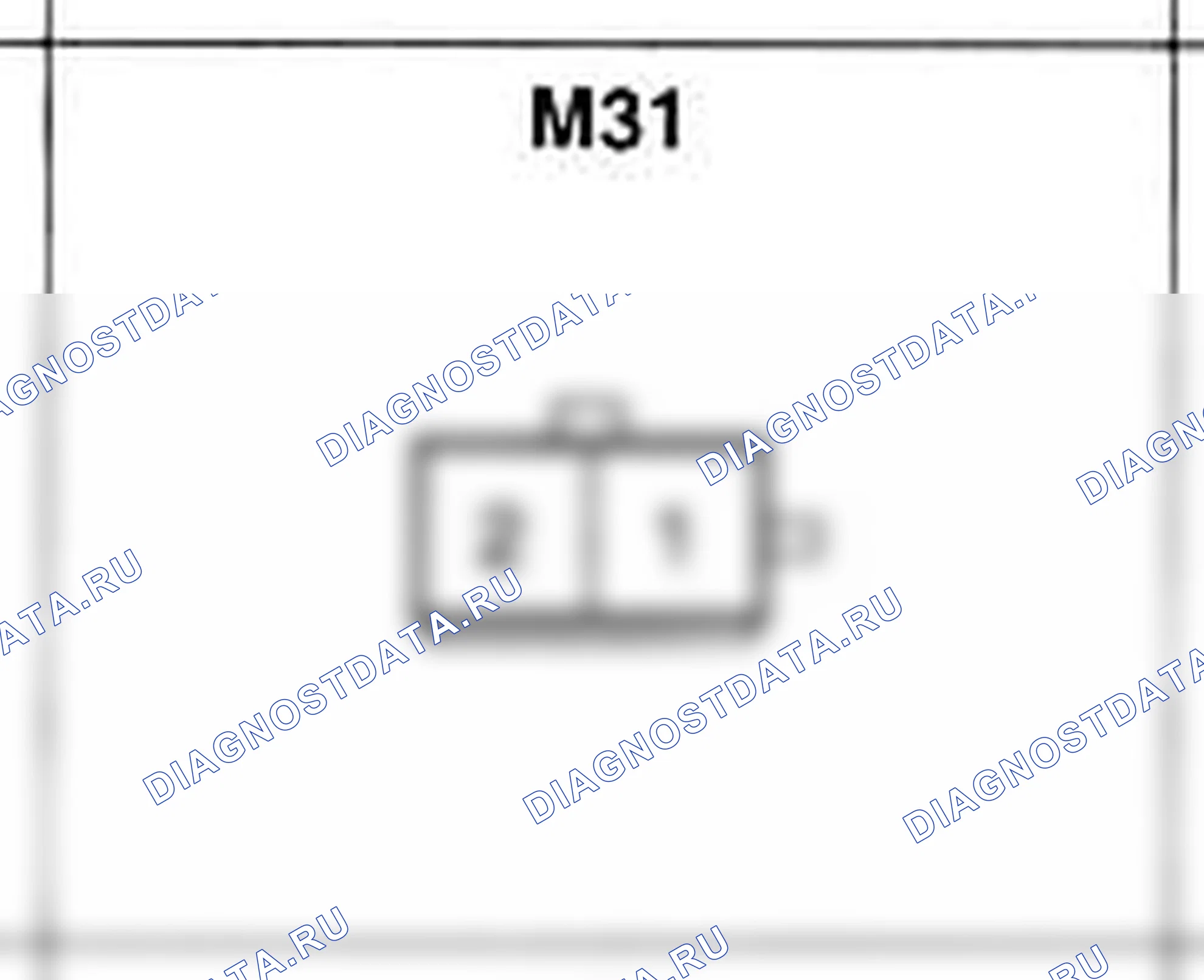 Распиновка разъёма M31 — основного жгута. Hyundai Atos MX