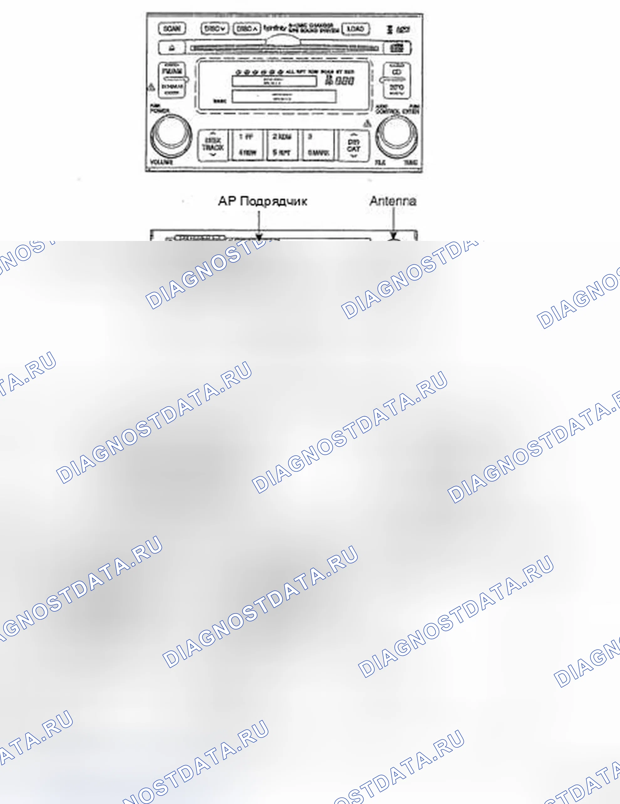 Рис. 6: AM / FM / Xm / CD / MP3 (M465S). Hyundai Azera I