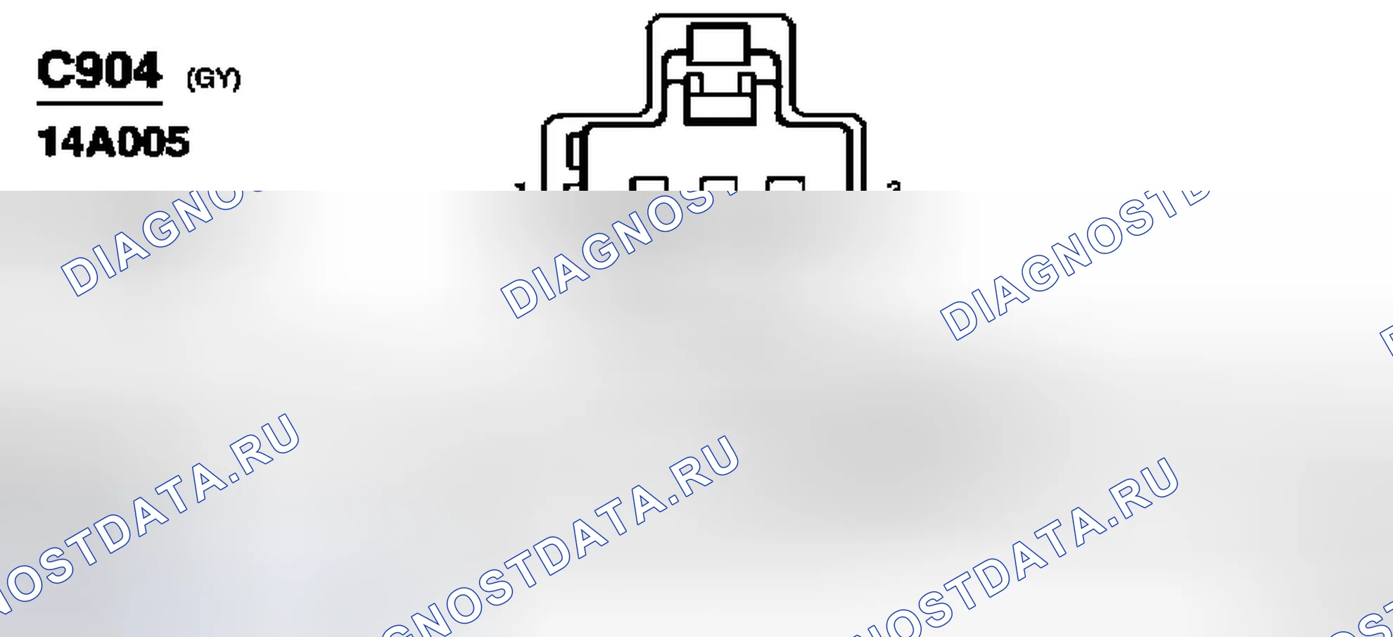 Рис. 629: Идентификация соединителей C904, C906, C907, C909 и C911. Ford Pickup F150 