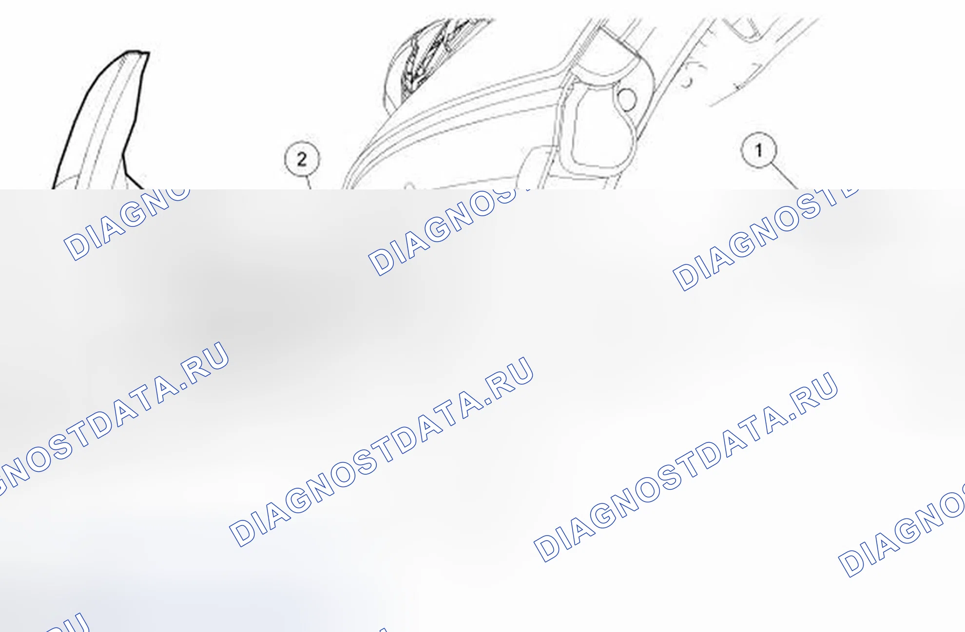Рис. 102: Задний фонарь в сборе - дверь багажника. Ford Edge I