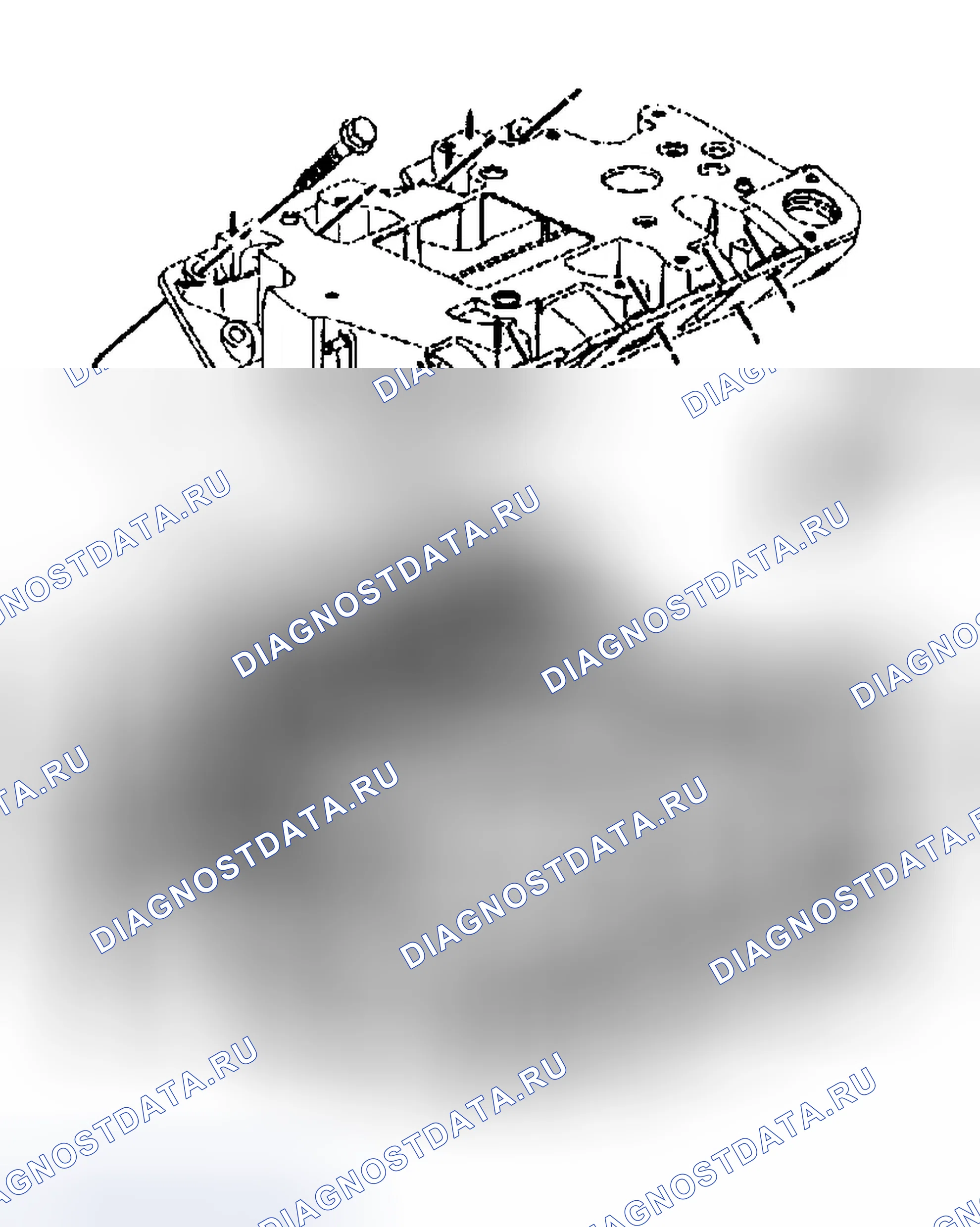 Рис. 434: Монтаж впускного коллектора - нижний (L67). Buick Park Avenue II рестайлинг