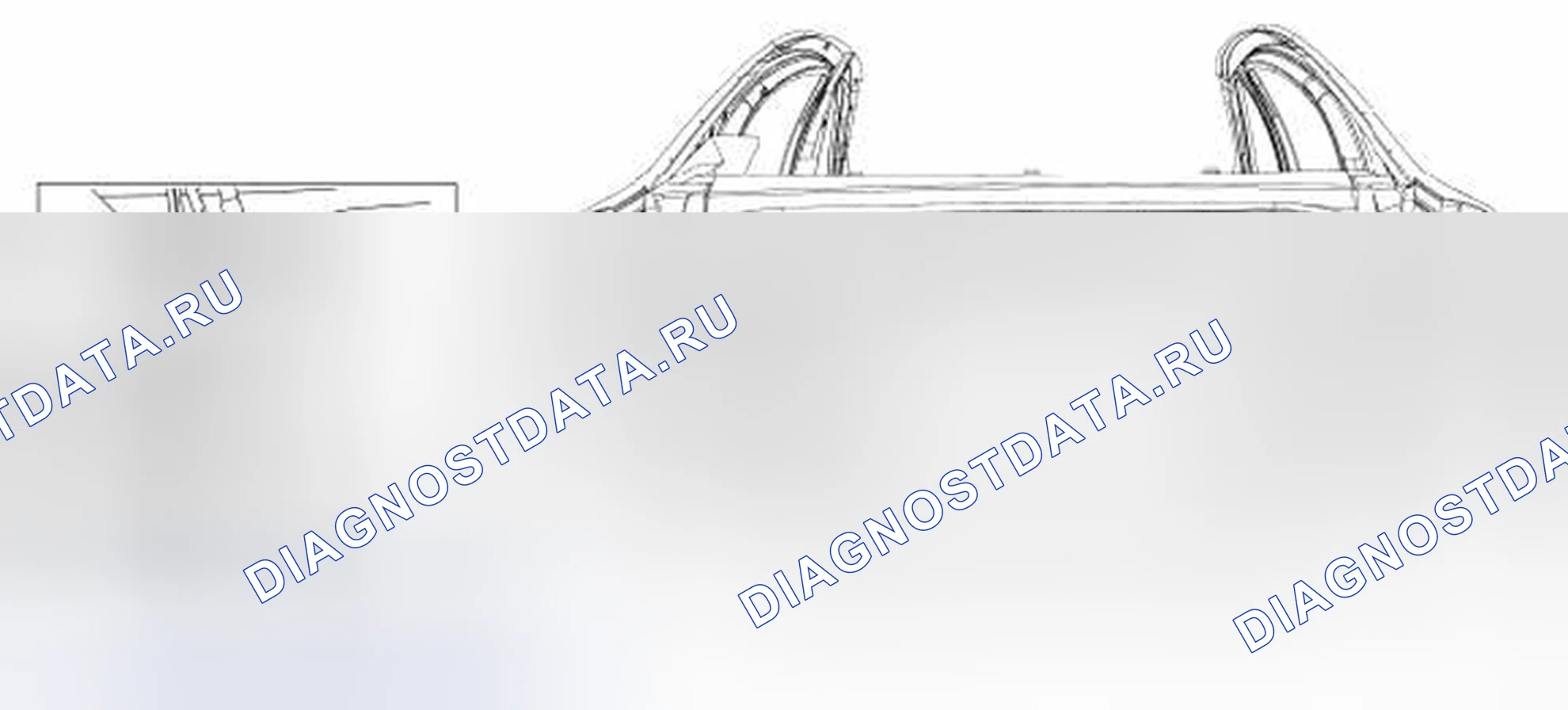 Рис. 28: Размеры заднего проема. Hyundai ix55 I