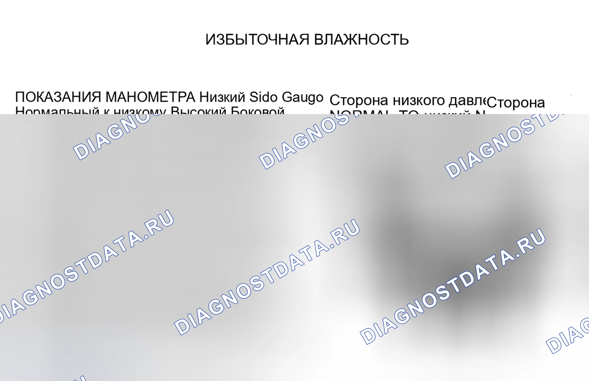 Рис. 7: ПОКАЗАНИЯ МАНОМЕТРА. Dodge Dakota WS 