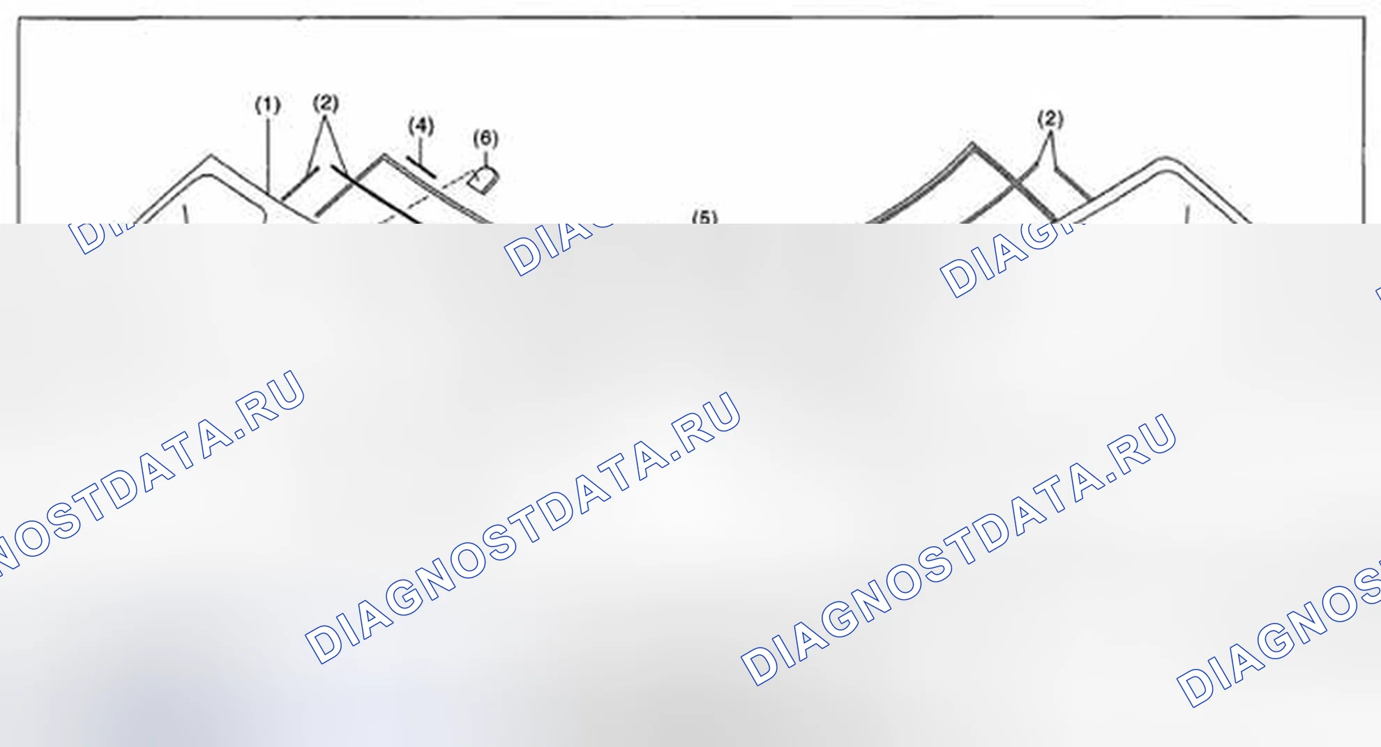 Рис. 1: ФИКСИРОВАННОЕ СТЕКЛО (МОДЕЛЬ СЕДАНА). Subaru Outback BR