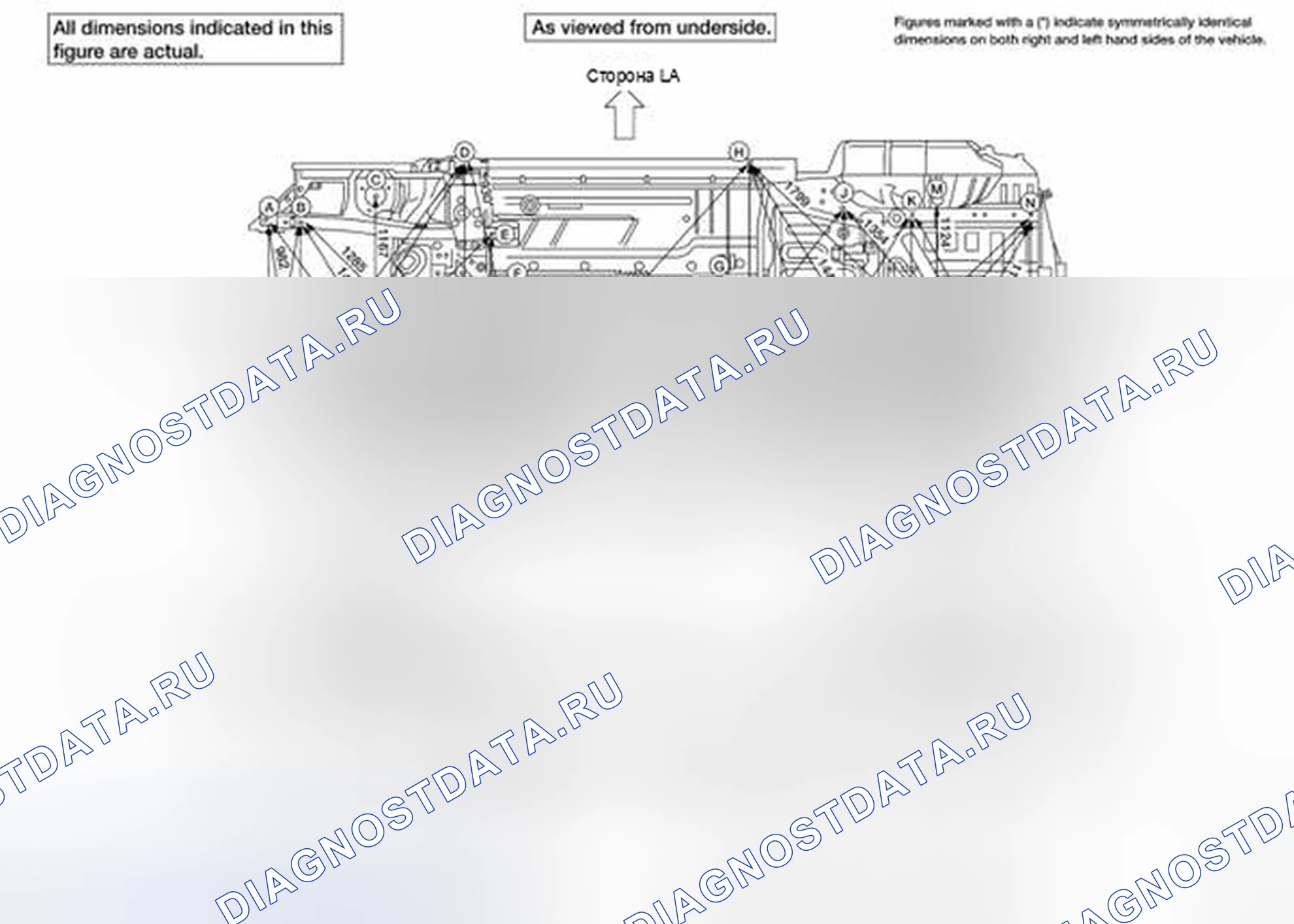Рис. 309: НИЖНЯЯ ЧАСТЬ ТЕЛА. Honda UR-V I
