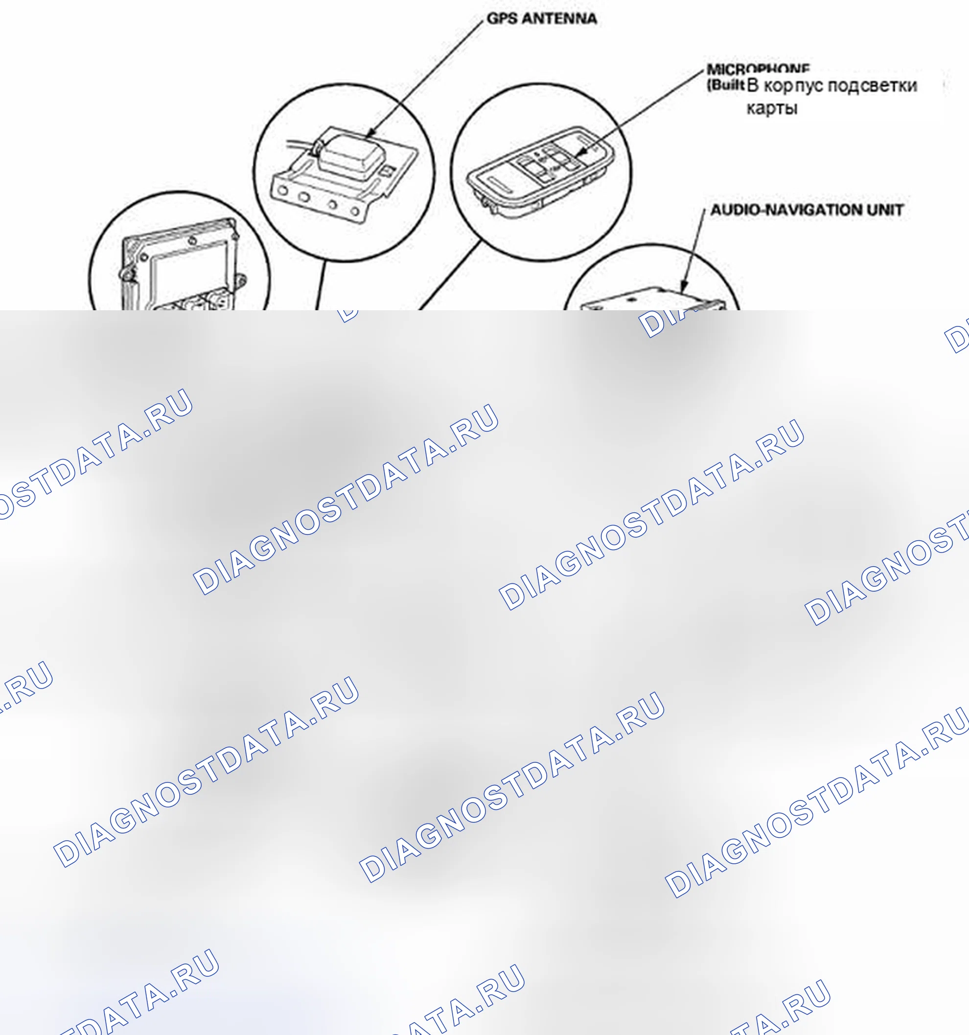 Рис. 1: Индекс размещения компонентов - (модели ' 07-09). Honda CR-V III рестайлинг