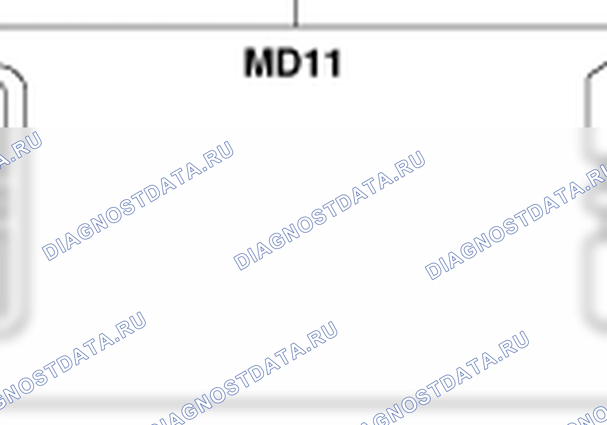 Распиновка разъёма MD11 — разъёмов жгутов. Kia Sorento BL