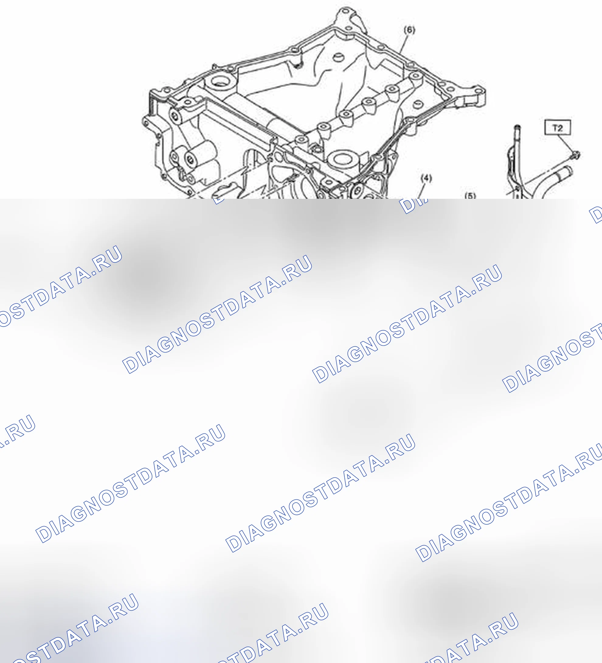 Рис. 77: ВОДЯНОЙ НАСОС И ВОДОПРОВОДНАЯ ТРУБА. Subaru Legacy BM/BR