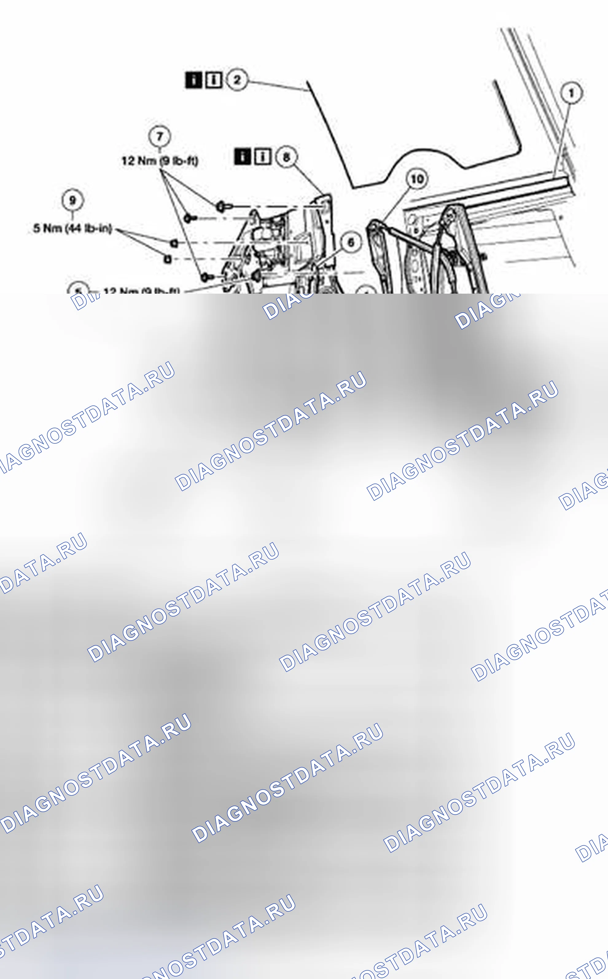 Рис. 230: Стекло дверного окна - переднее. Hyundai ix25 II