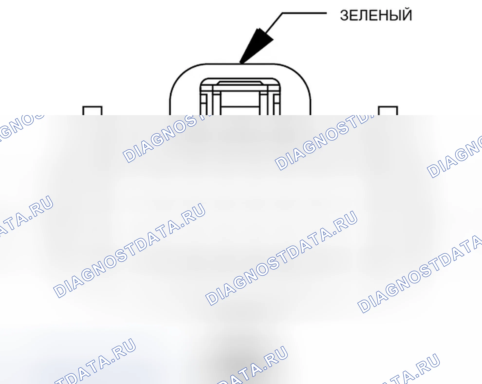Рис. 316: Вид с торца встроенного разъема (RHD) (C301). Jeep Compass I