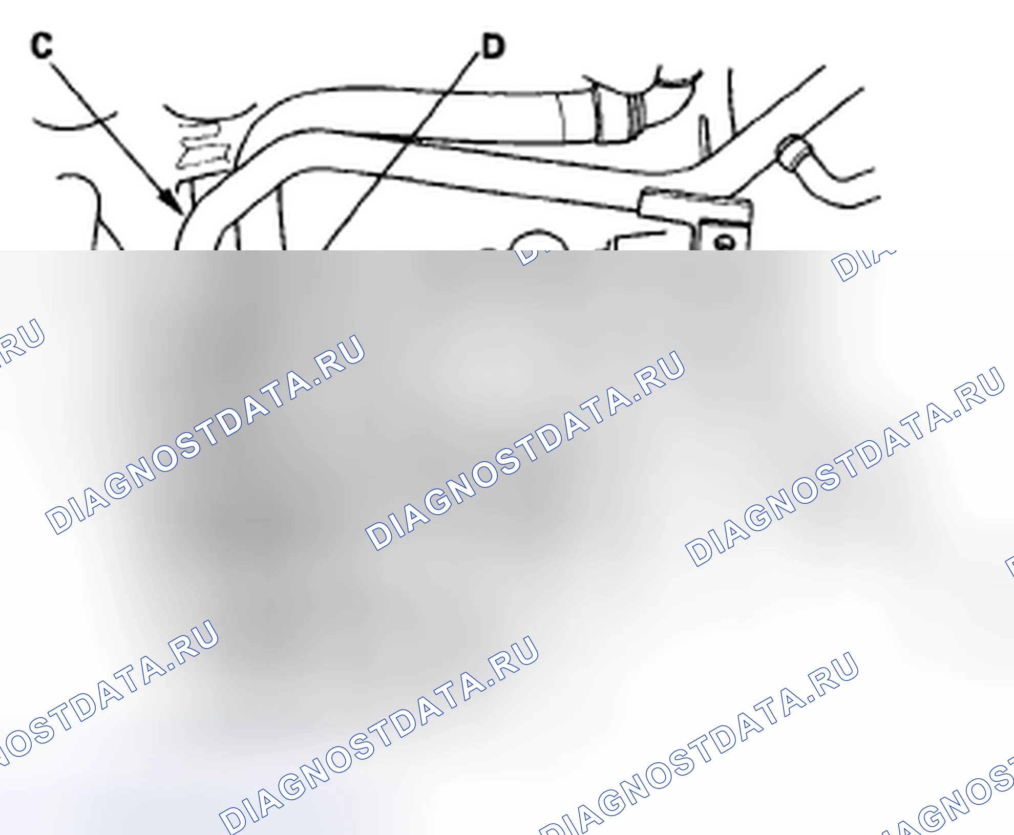 Рис. 10: Замена прохода для воды. Acura CSX I