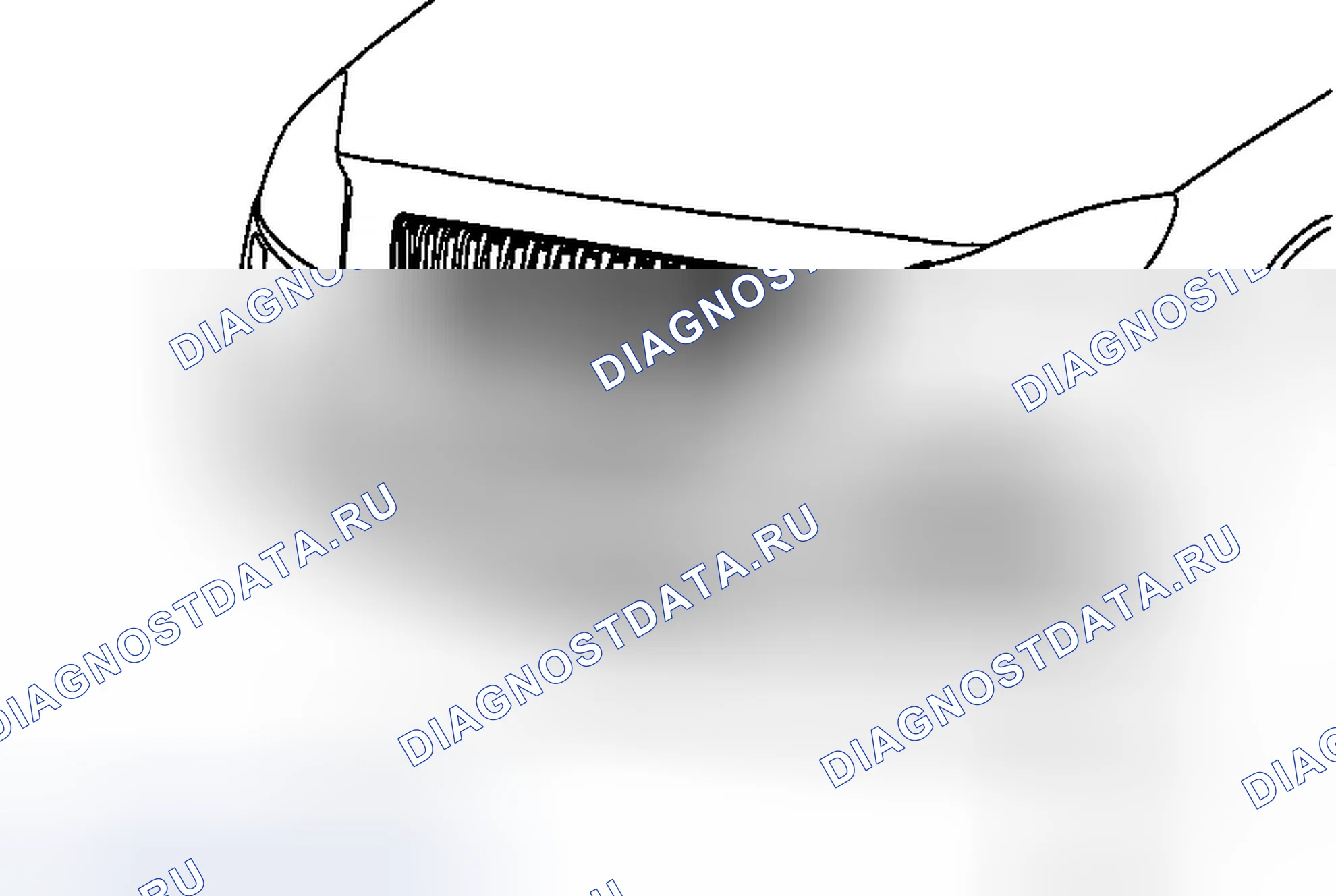 Рис. 13: Замена панели Valance переднего бампера. Buick Regal V