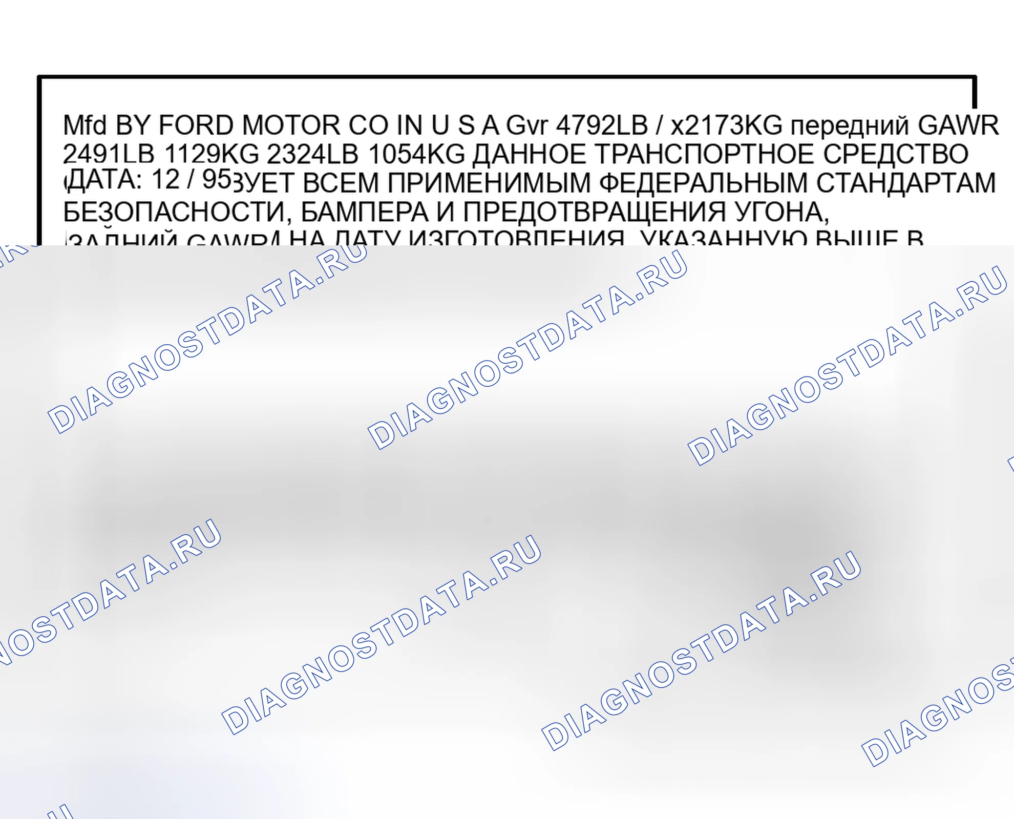 Рис. 28: ИДЕНТИФИКАЦИЯ. Ford Focus I рестайлинг