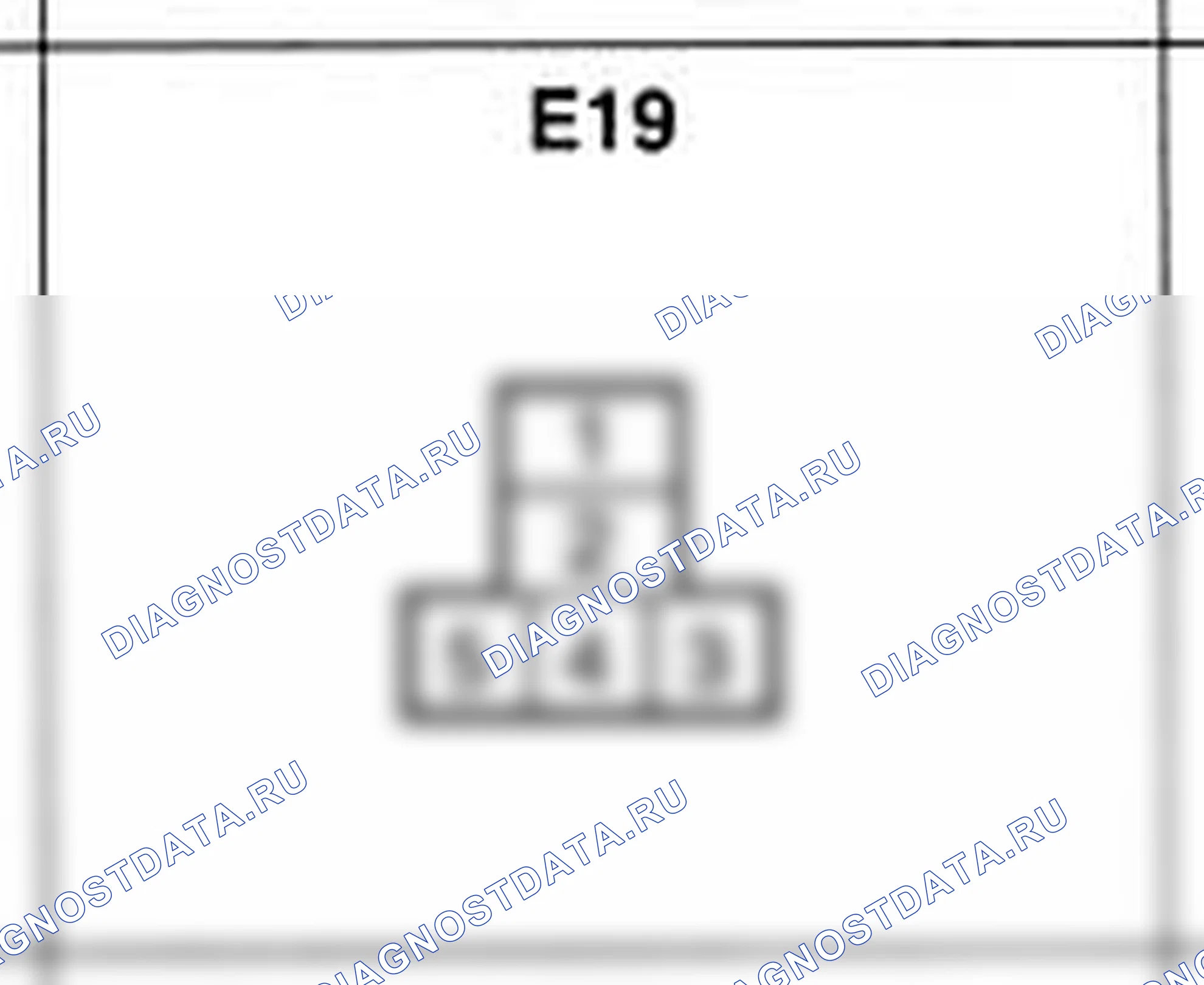 Распиновка разъёма E19 — жгута двигателя. Hyundai Accent LC