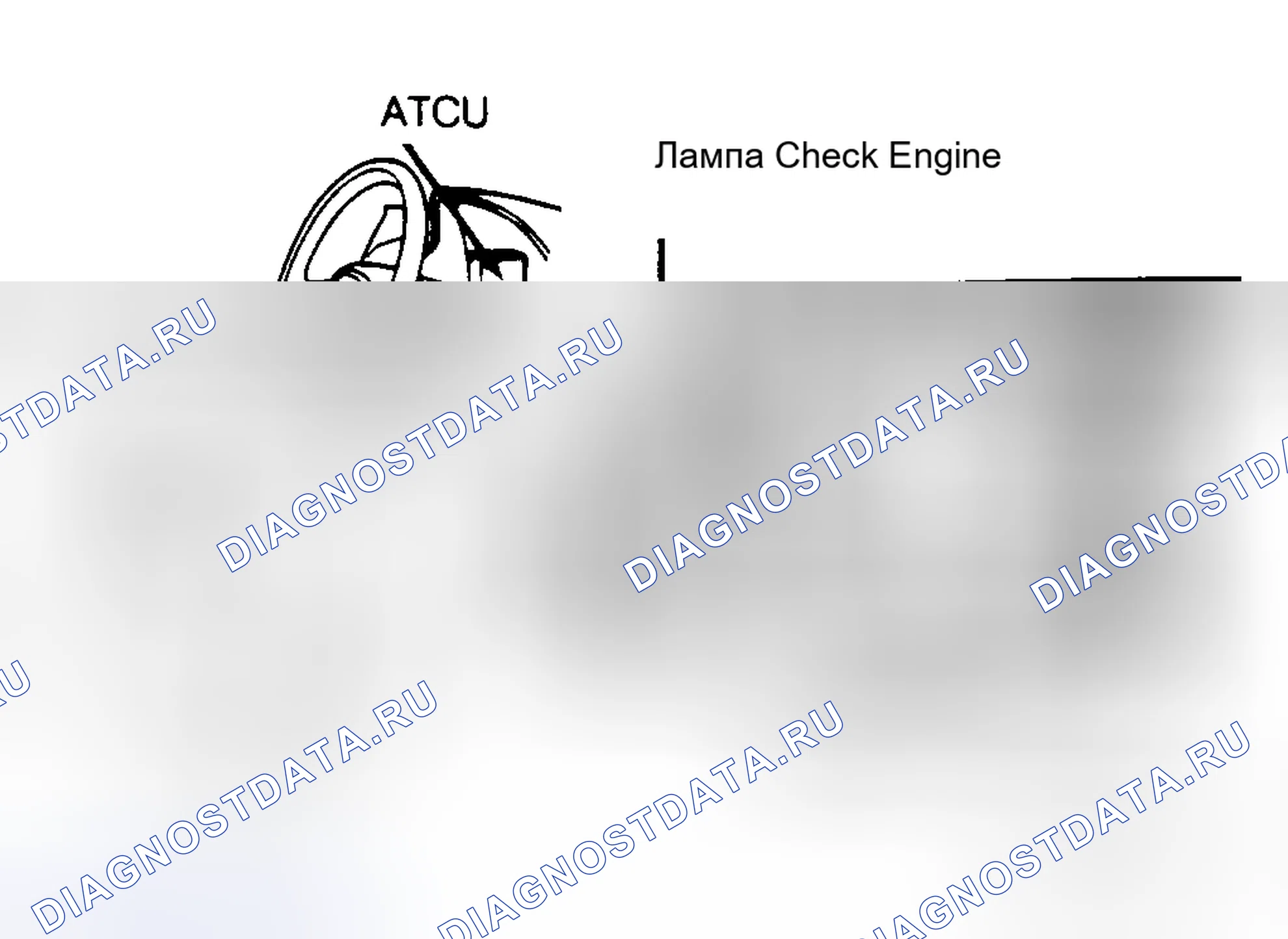 Рис. 25: Индикатор самодиагностики. Acura Integra II