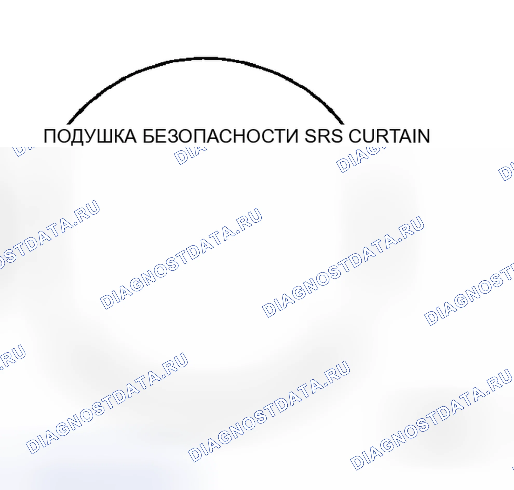 Рис. 36: Боковой занавес подушка безопасности. Honda Odyssey I