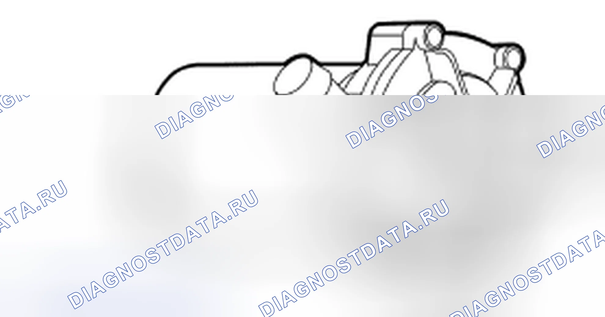 Рис. 53: Насос электронной системы охлаждения двигателя (MECS). Mazda Tribute II