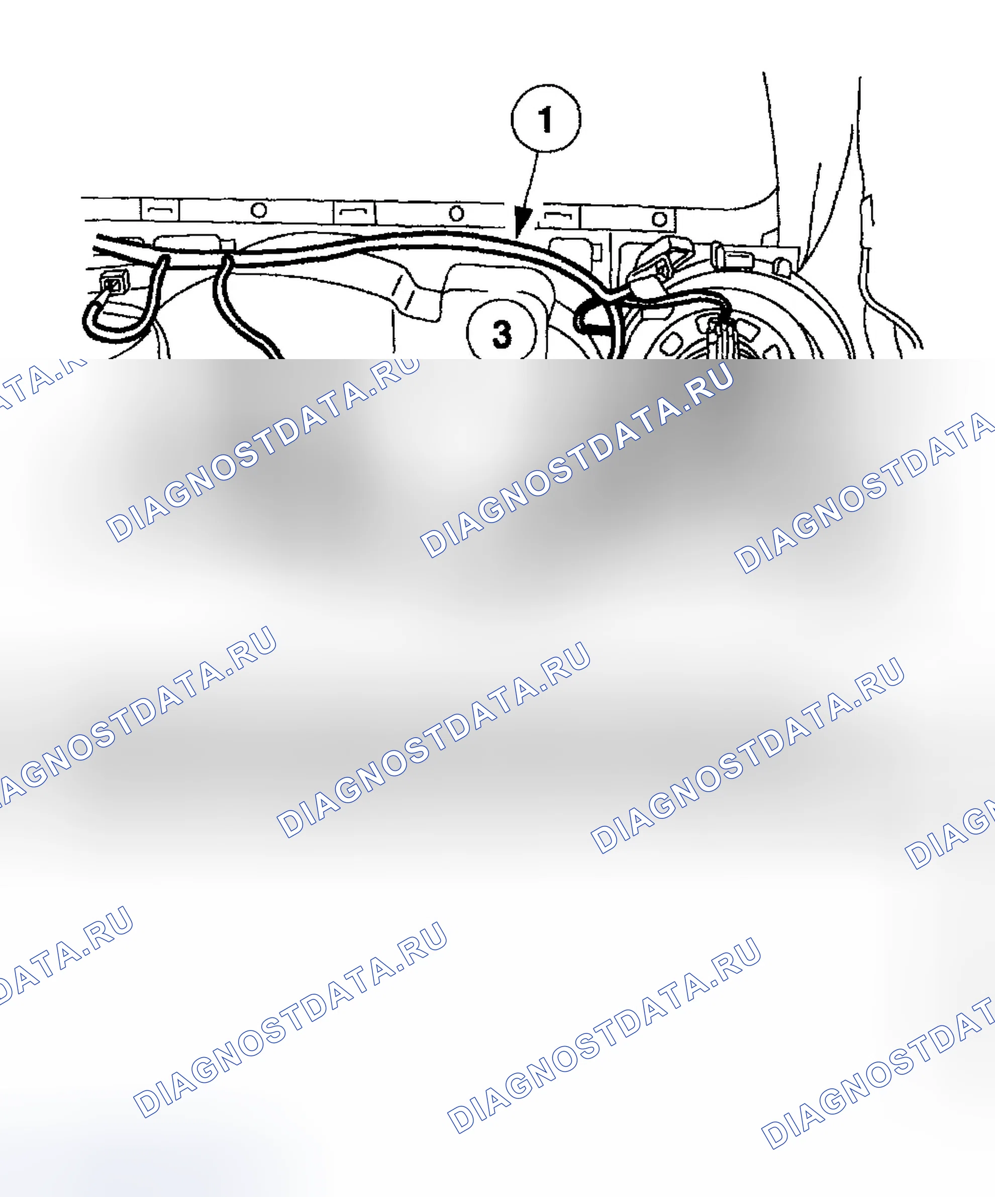 Рис. 165: Блок нагревателя и кондиционера. Ford Excursion I