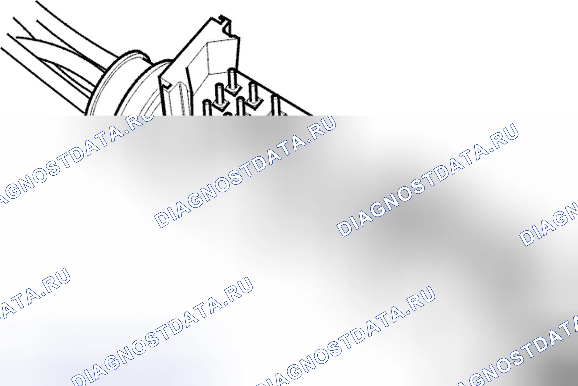Рис. 838: Снятие датчика положения шестерни. Volvo C70 I