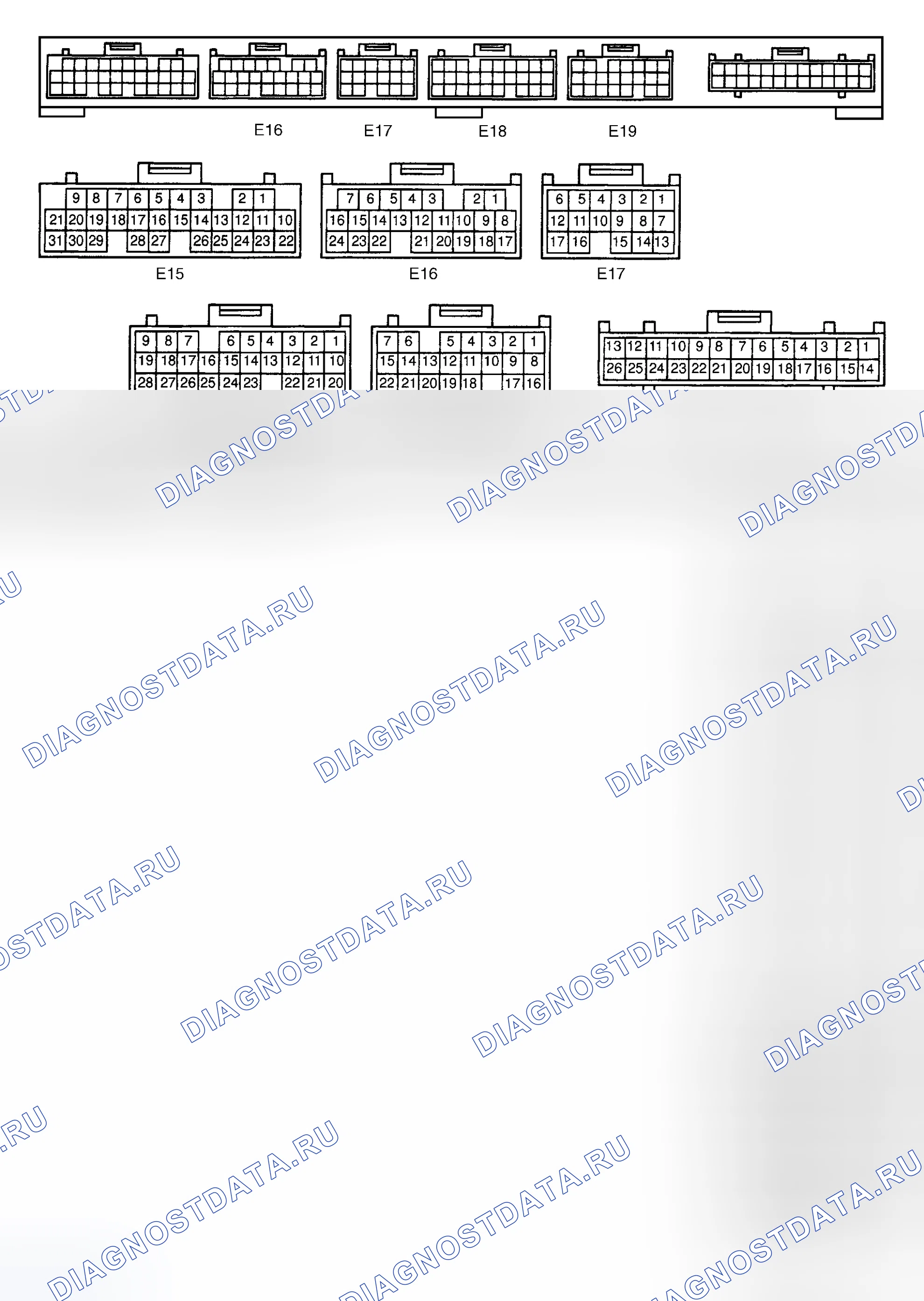 Рис. 14: Напряжение на контактах (SC300). Honda Accord XI