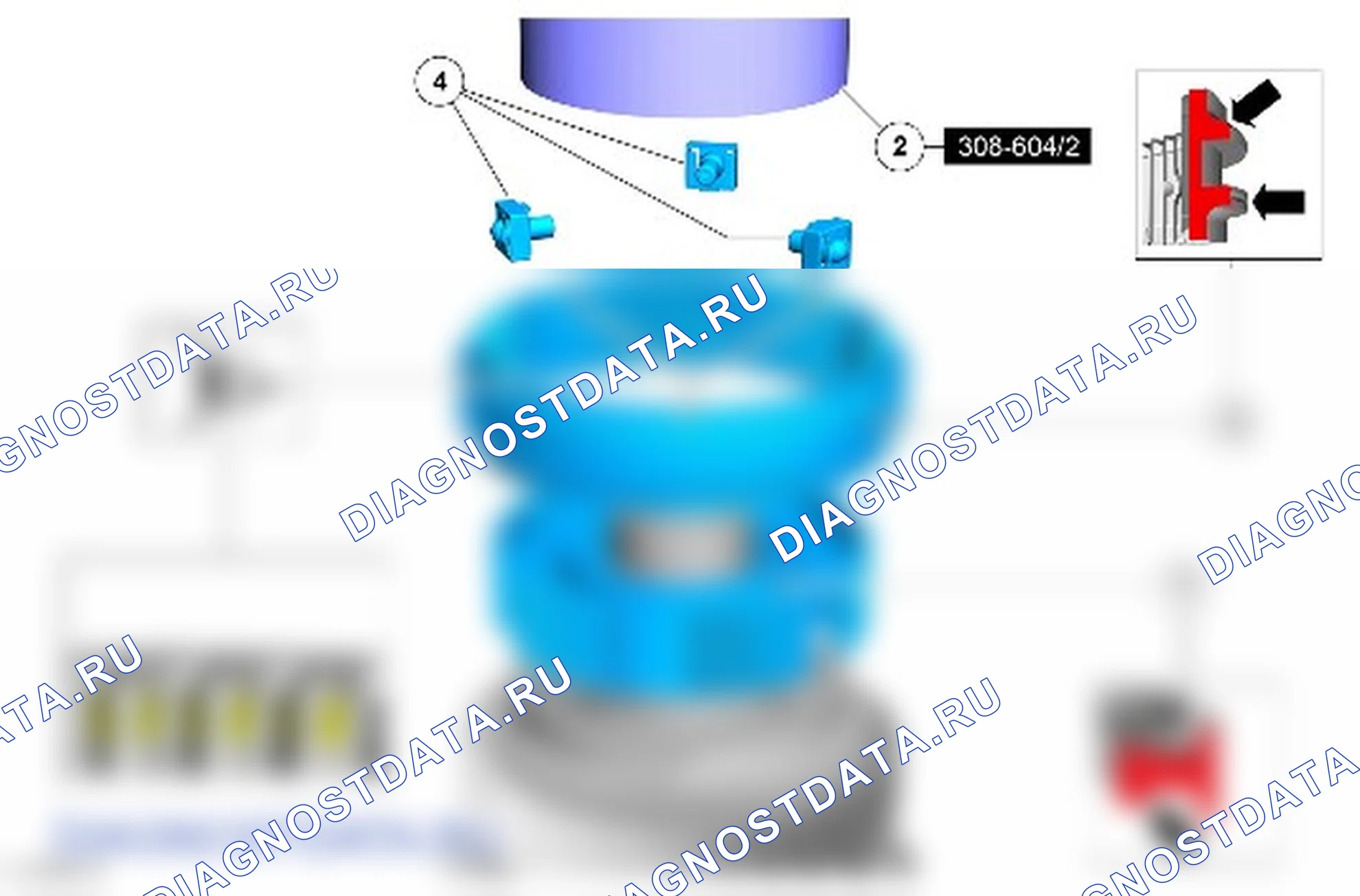 Разборка узла вторичного вала 1-ой — 4-ой передач. Ford Transit VII